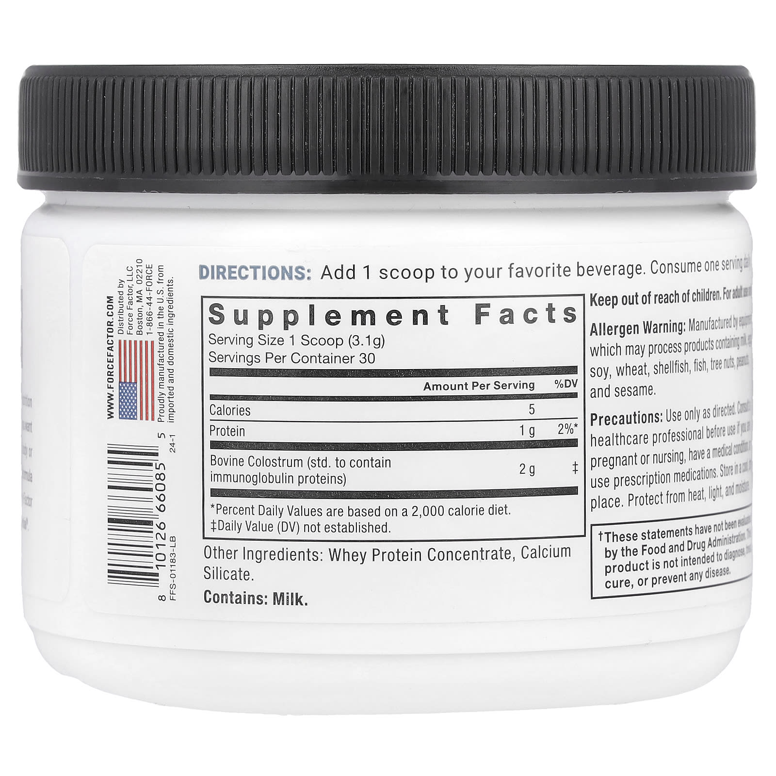 Force Factor, Primal Origins™, Colostrum, Unflavored, 3.28 oz (93 g) - B0D4NX15PV