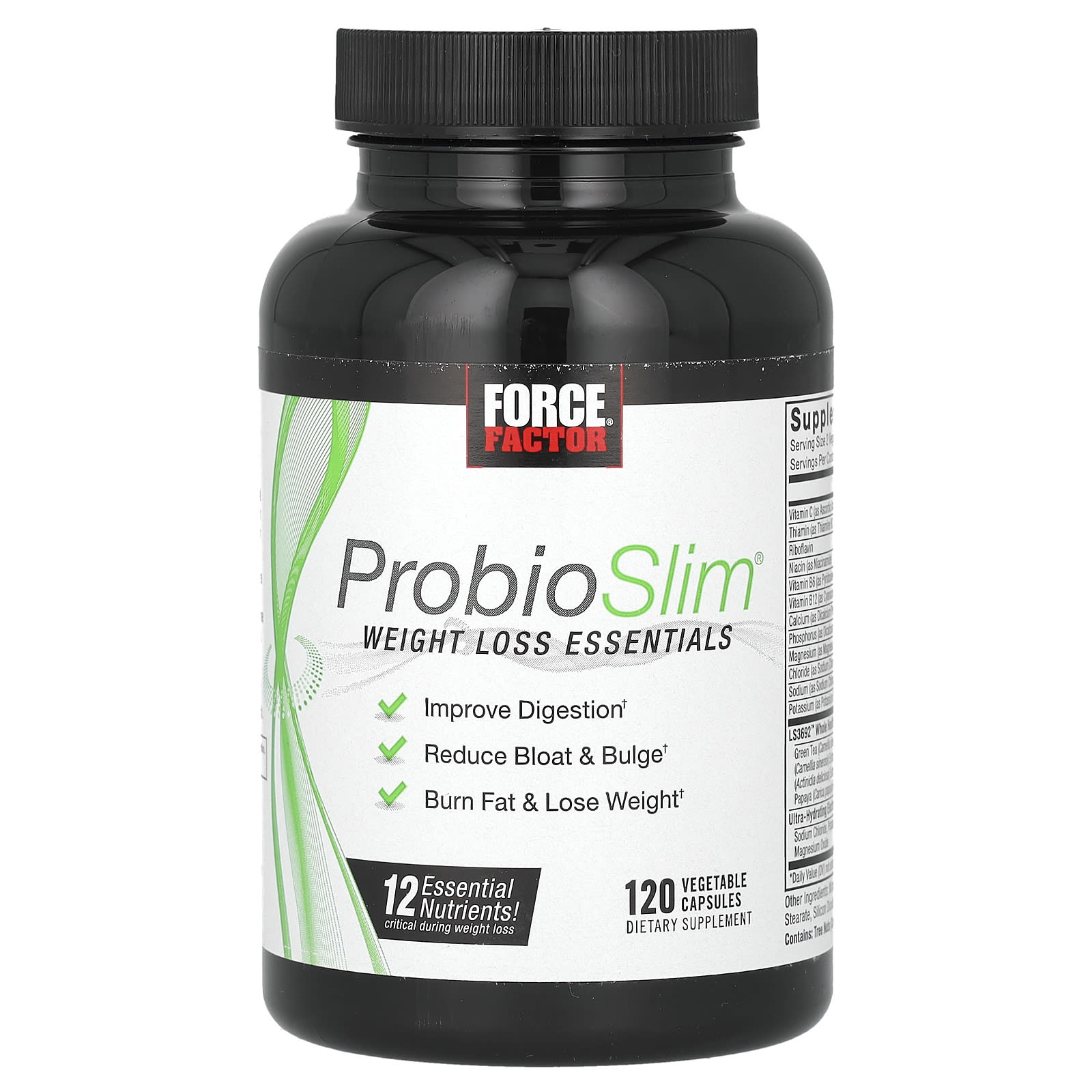 Force Factor, ProbioSlim, Weight Loss Essentials, 120 Capsules - B089BZZN32