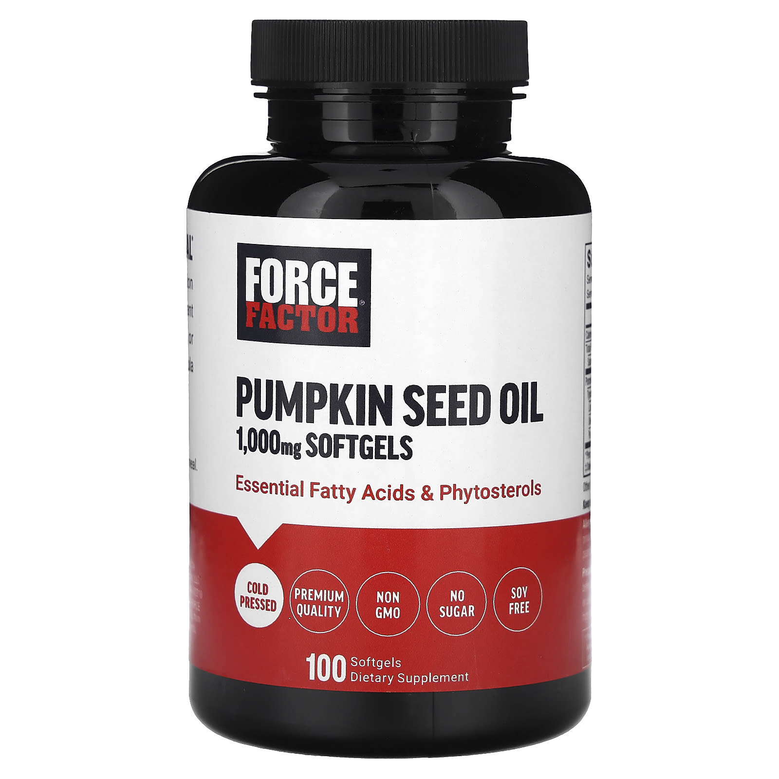 Force Factor, Pumpkin Seed Oil, 2,000 mg, 100 Softgels, (1,000 mg Per Softgel) - B0CPNJHPML