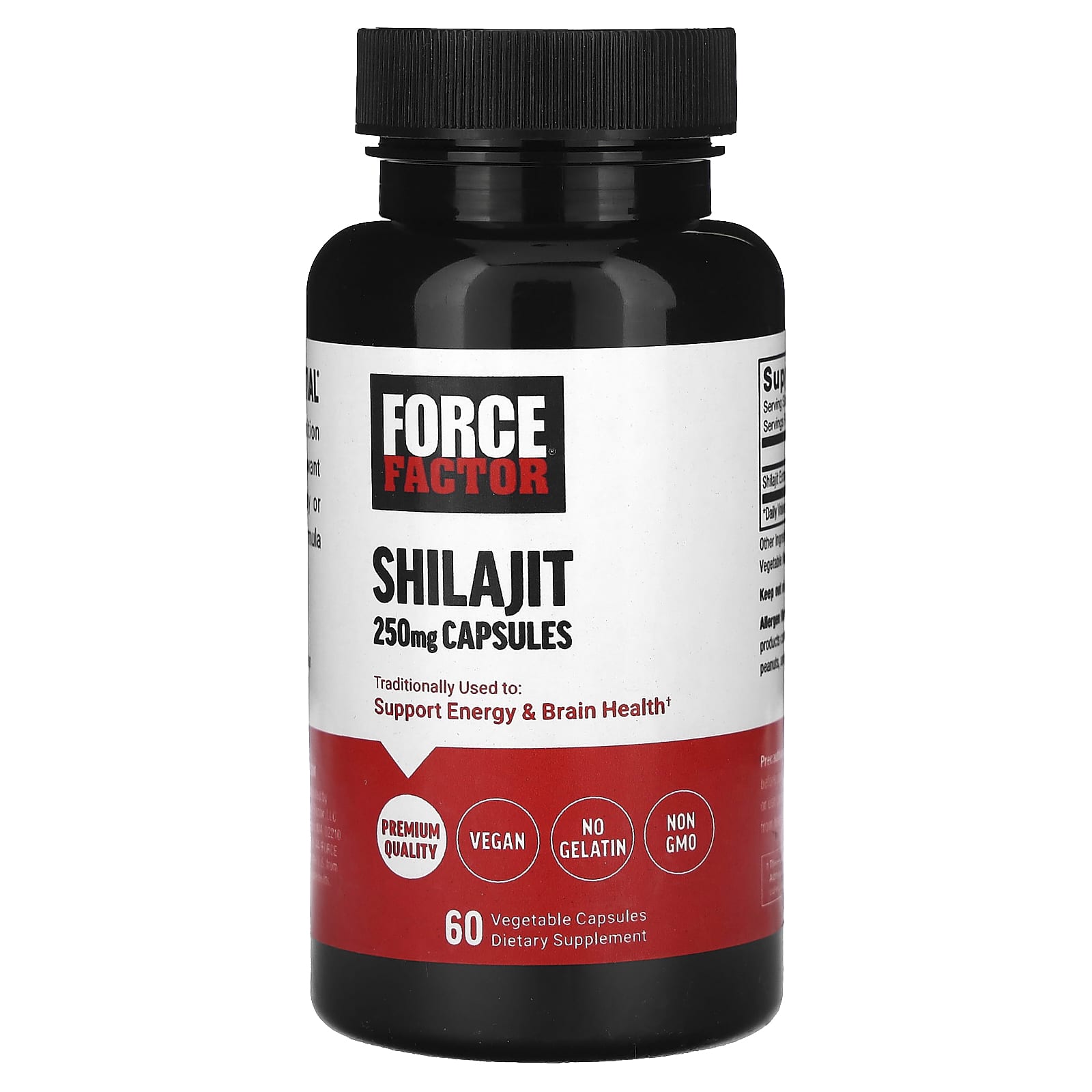 Force Factor, Shilajit, 250 mg, 60 Vegetable Capsules - B0CRCMFBS8