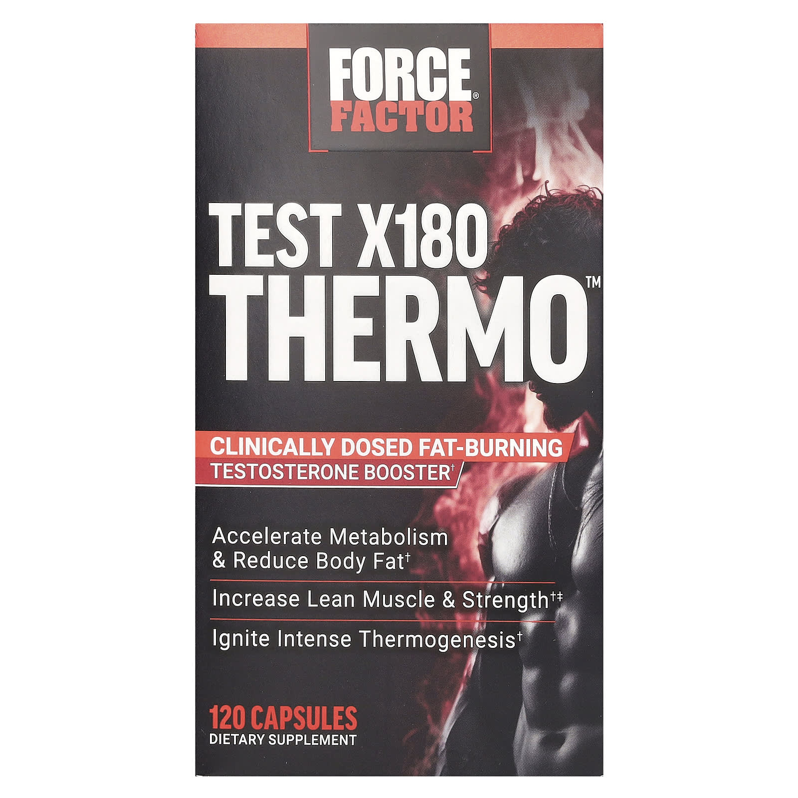 Force Factor, Test X180 Thermo™, 120 Capsules - B0D483SVHR