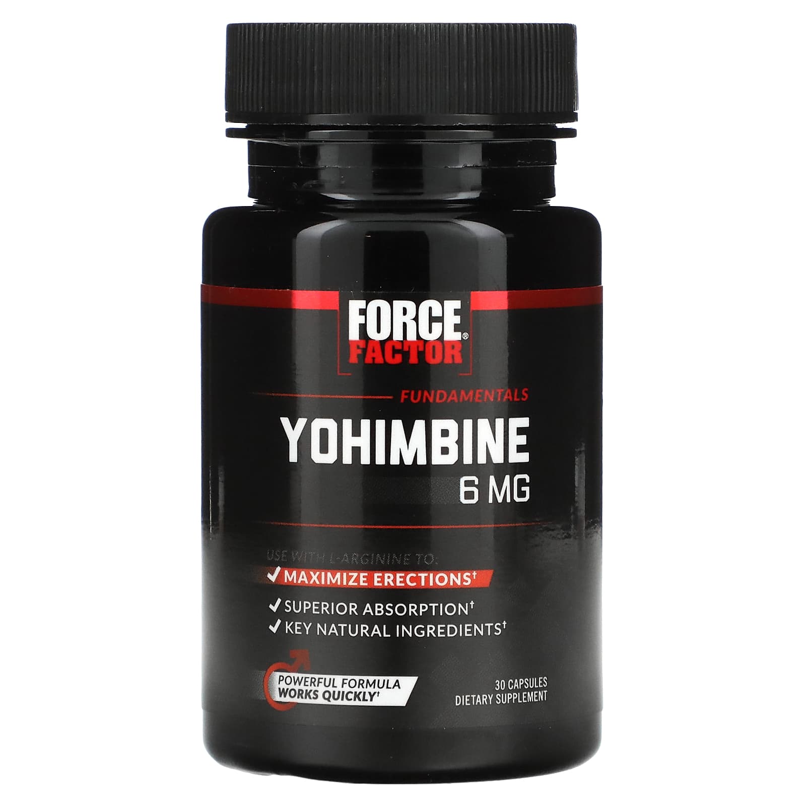 Force Factor, Yohimbine, 6 mg, 30 Capsules - B08WJR54ZN