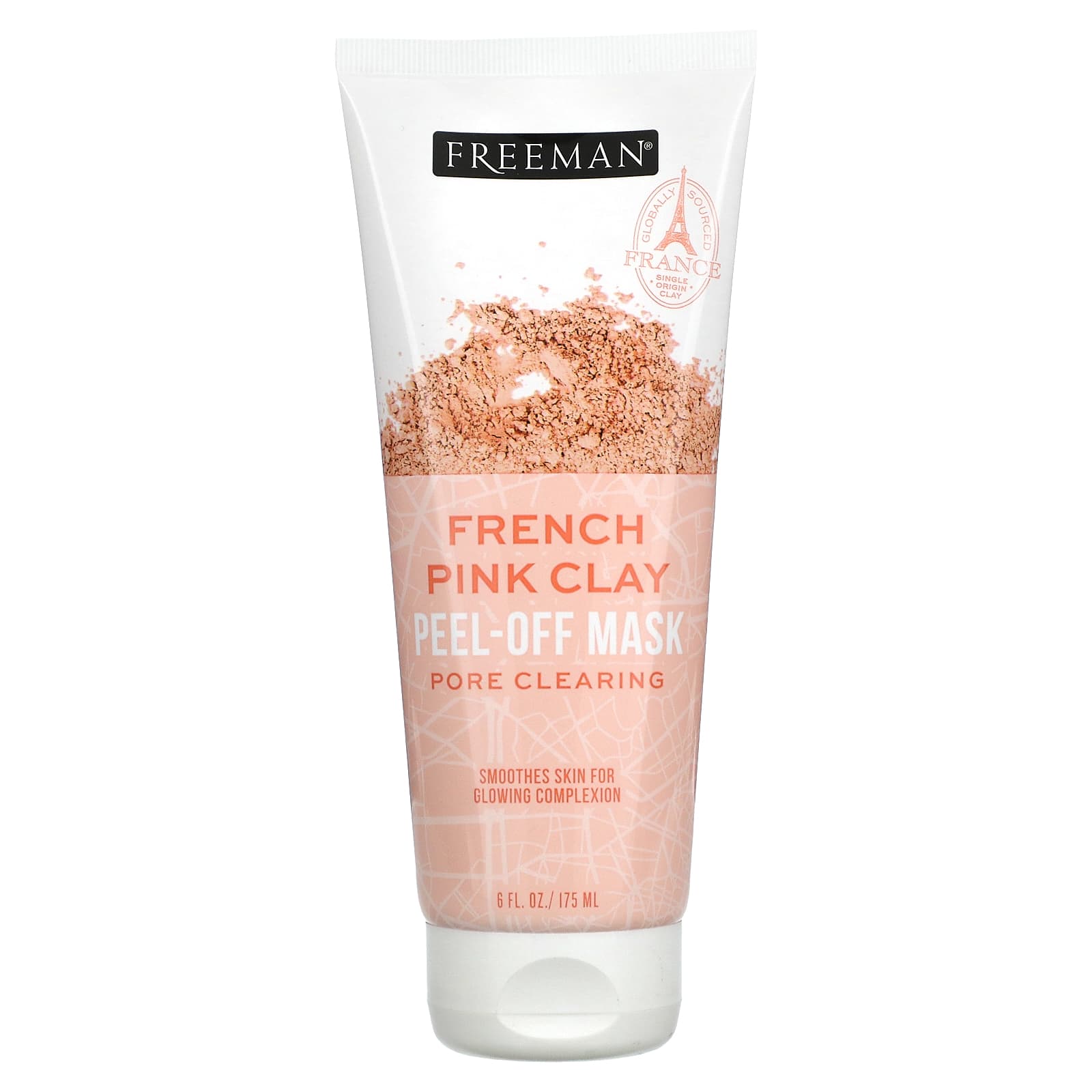 Freeman Beauty, French Pink Clay Peel-Off Beauty Mask, 6 fl oz (175 ml) - B08BMX7L8K