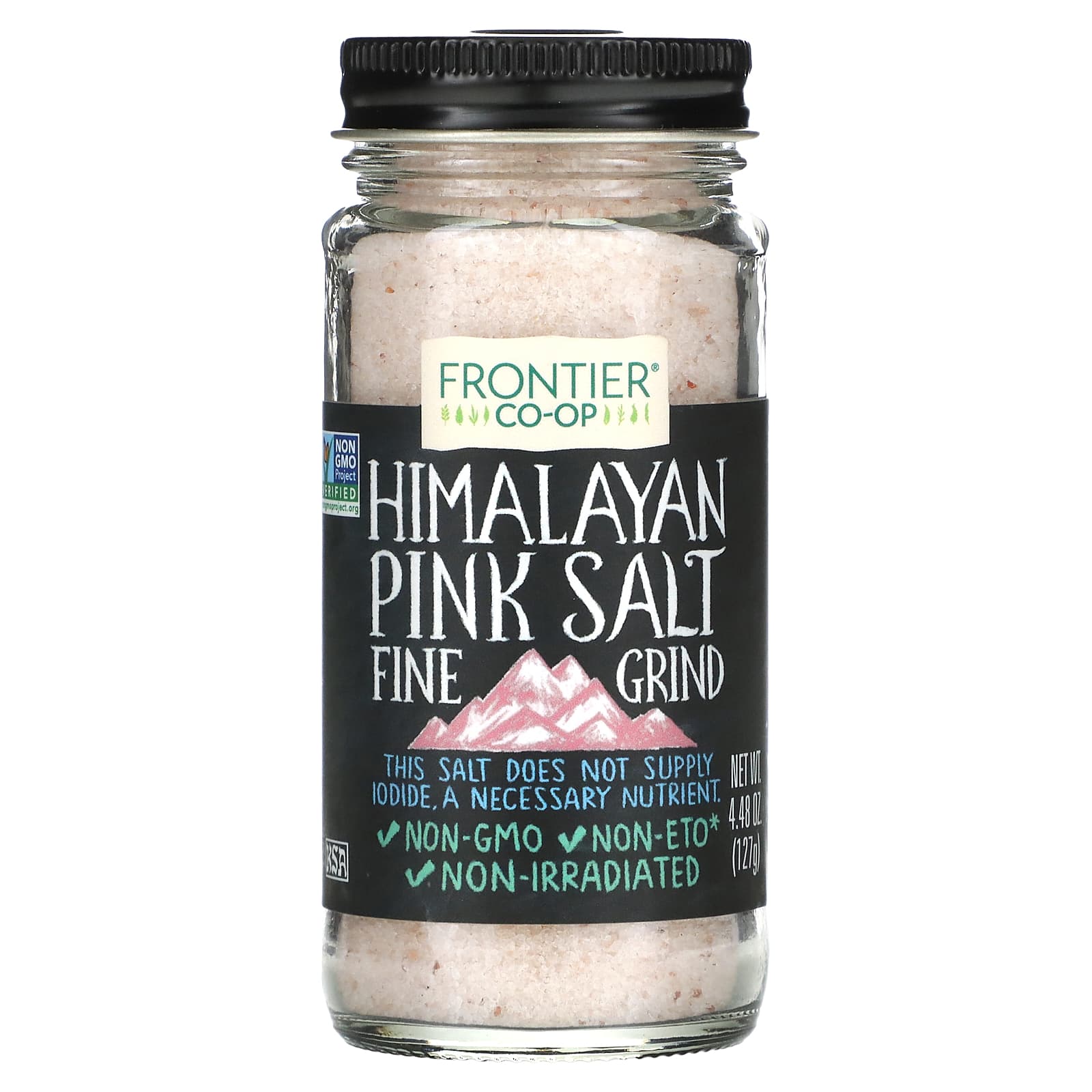 Frontier Co-op, Himalayan Pink Salt, Fine Grind, 4.48 oz (127 g) - B071QX3JWJ