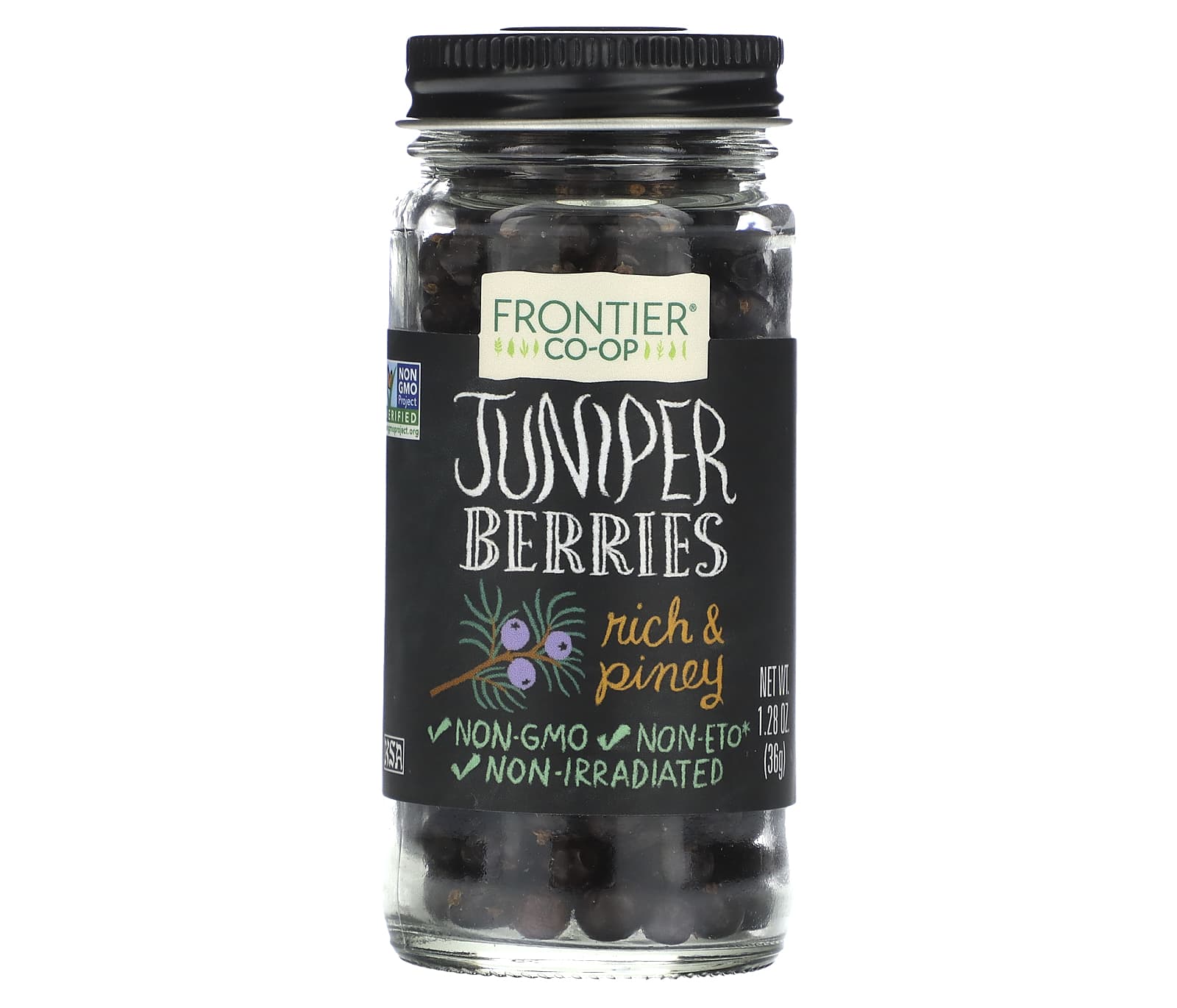 Frontier Co-op, Juniper Berries, 1.28 oz (36 g) - B000WR8L4S