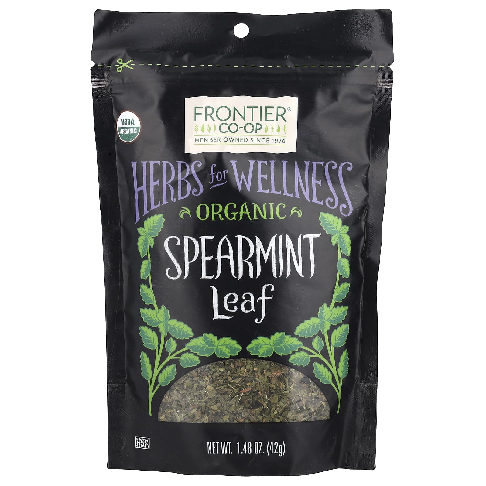 Frontier Co-op, Organic Spearmint Leaf, 1.48 oz (42 g)