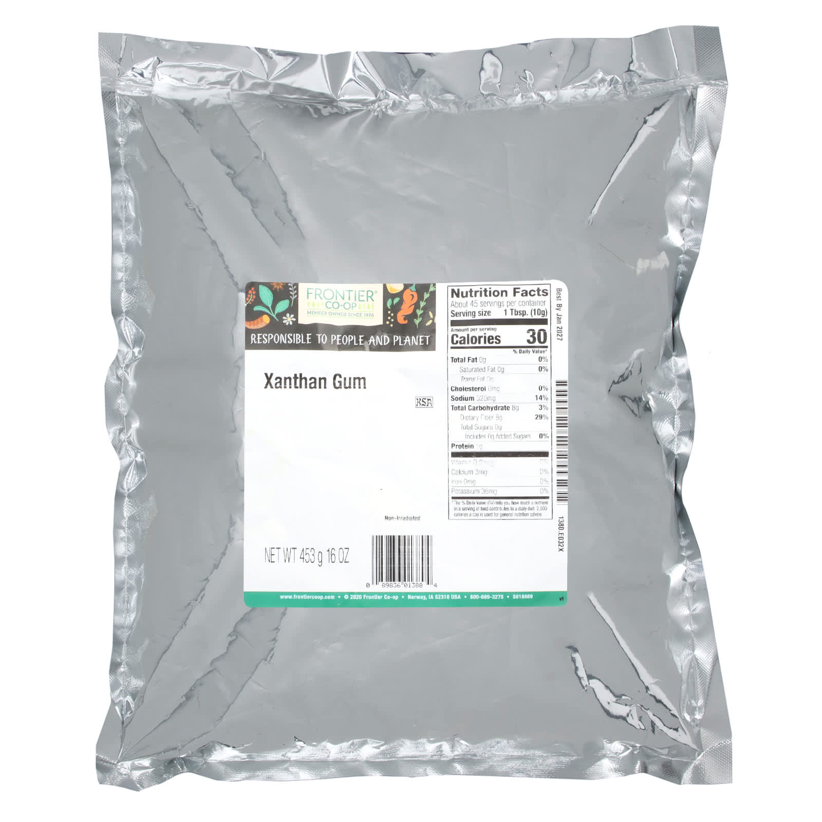 Frontier Co-op, Xanthan Gum, 16 oz (453 g) - B0061FY5MM