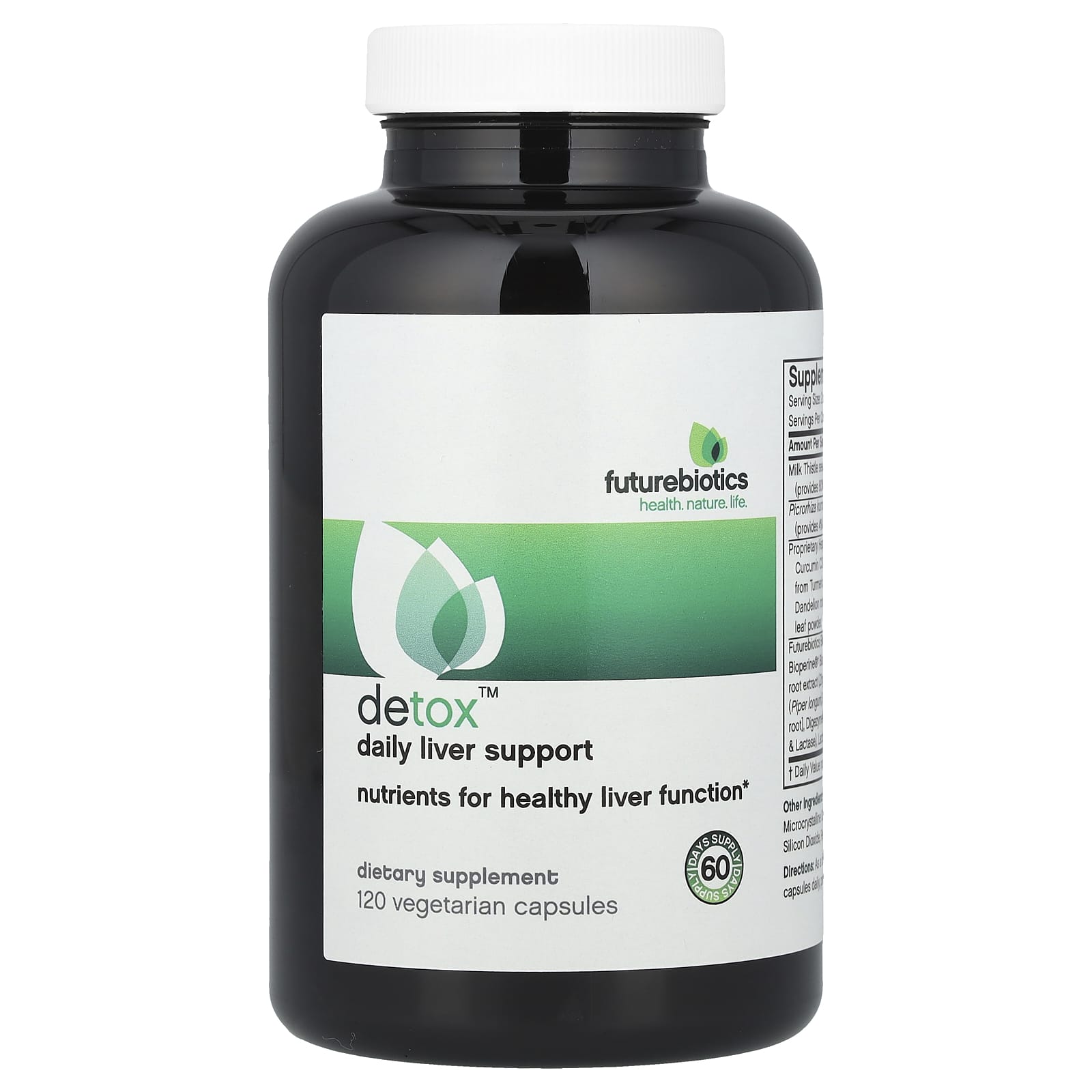 Futurebiotics, Detox™, Daily Liver Support, 120 Vegetarian Capsules - B07P8HS131