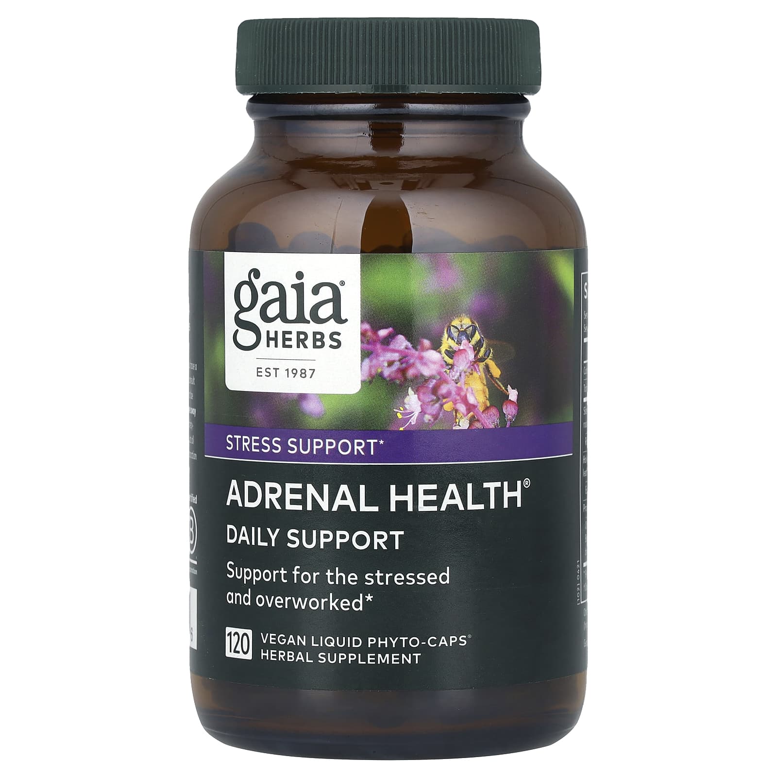 Gaia Herbs, Adrenal Health®, Daily Support, 120 Vegan Liquid Phyto-Caps®