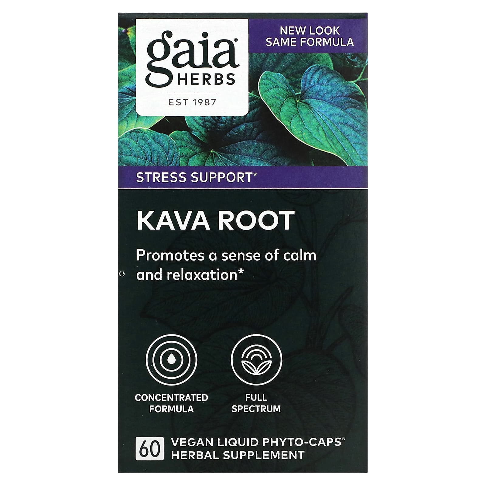 Gaia Herbs, Kava Root, 60 Vegan Liquid Phyto-Caps - B0036THN8E