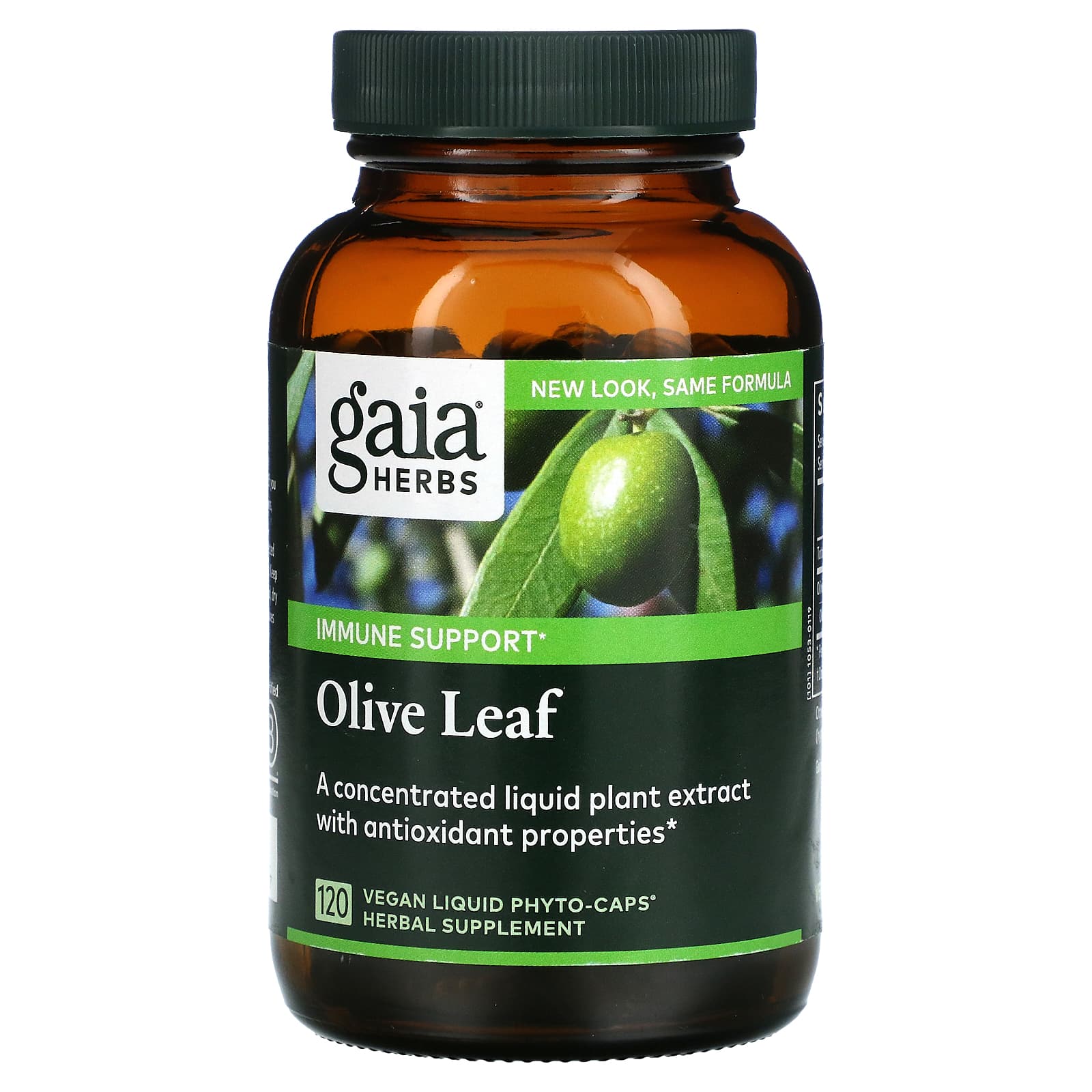 Gaia Herbs, Olive Leaf, 120 Vegan Liquid Phyto-Caps®