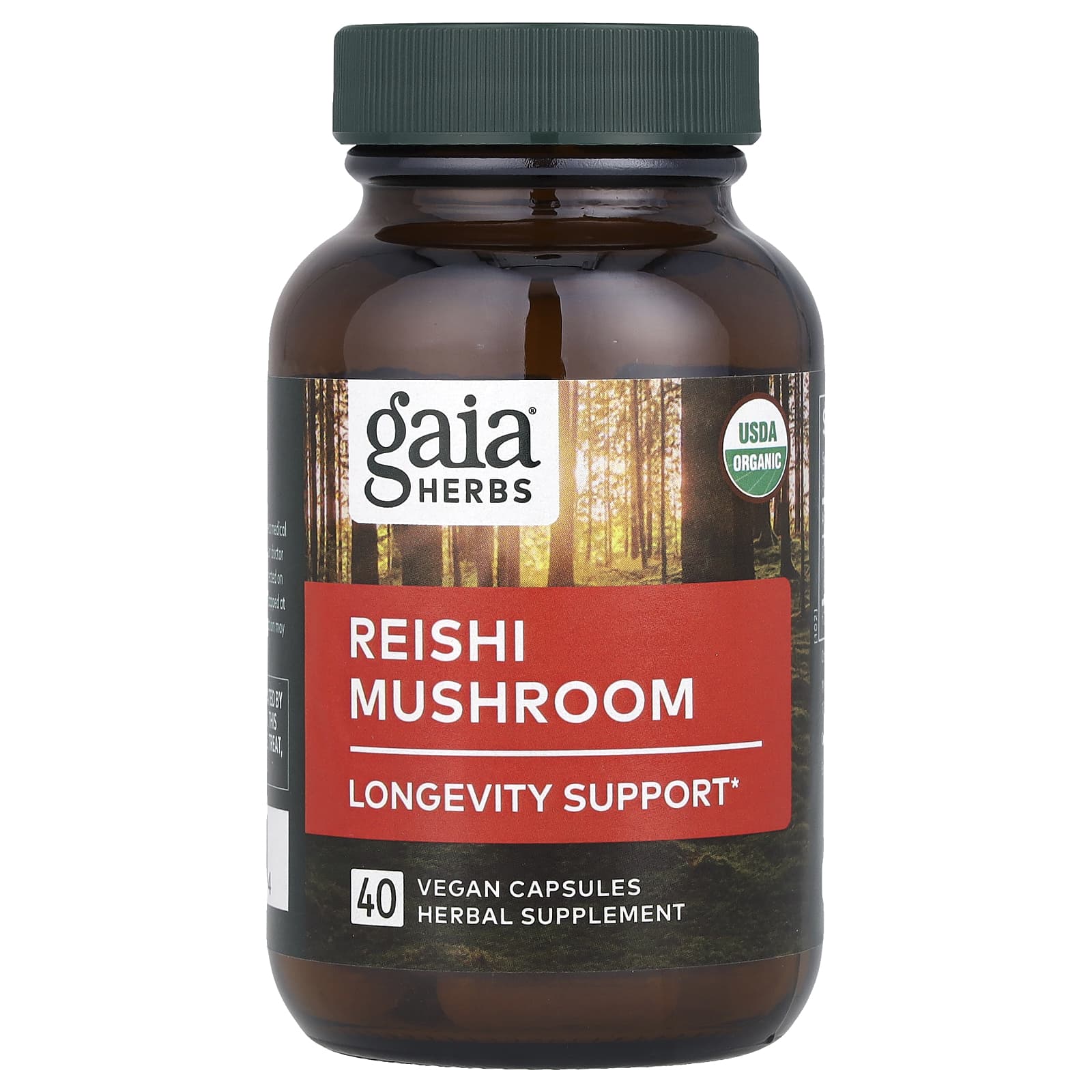 Gaia Herbs, Reishi Mushroom, 40 Vegan Capsules - B08ZB4YXK3
