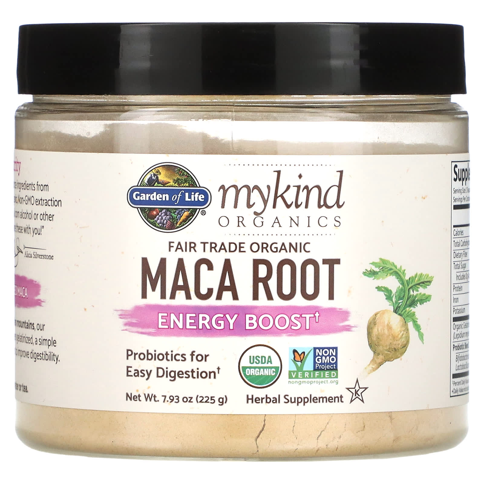 Garden of Life, MyKind Organics, Fair Trade Organic Maca Root, Energy Boost, 7.93 oz (225 g) - B07G7NZ7SW