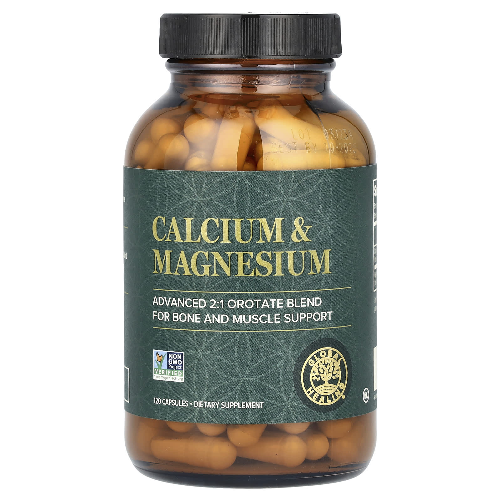 Global Healing, Calcium & Magnesium, 120 Capsules - B00117OQHO