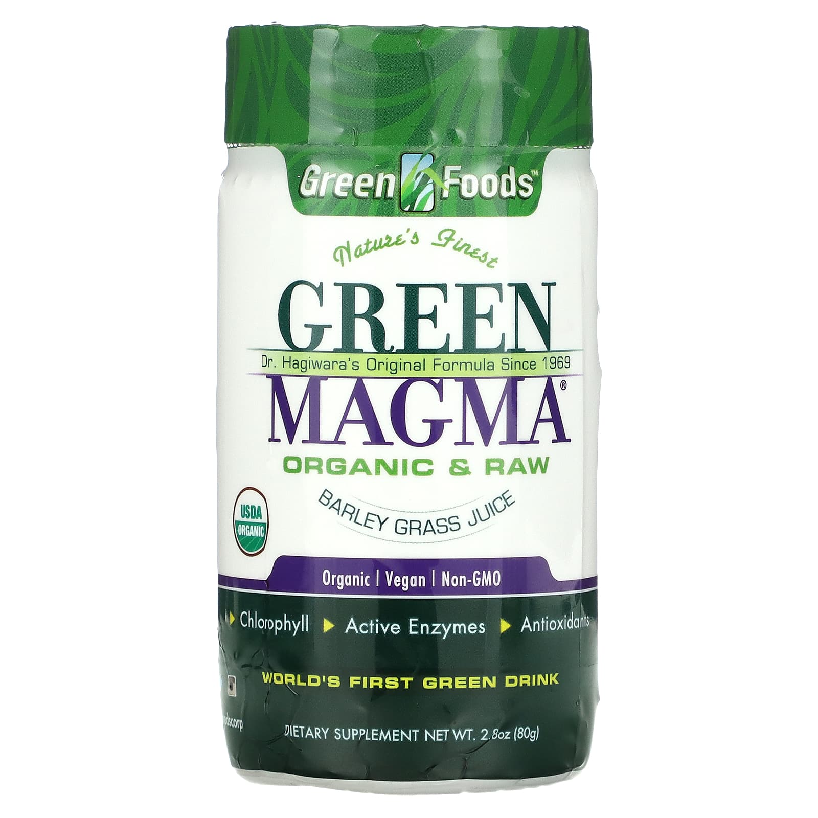 Green Foods, Green Magma, Barley Grass Juice Powder, 2.8 oz (80 g) - B00VDJ0930