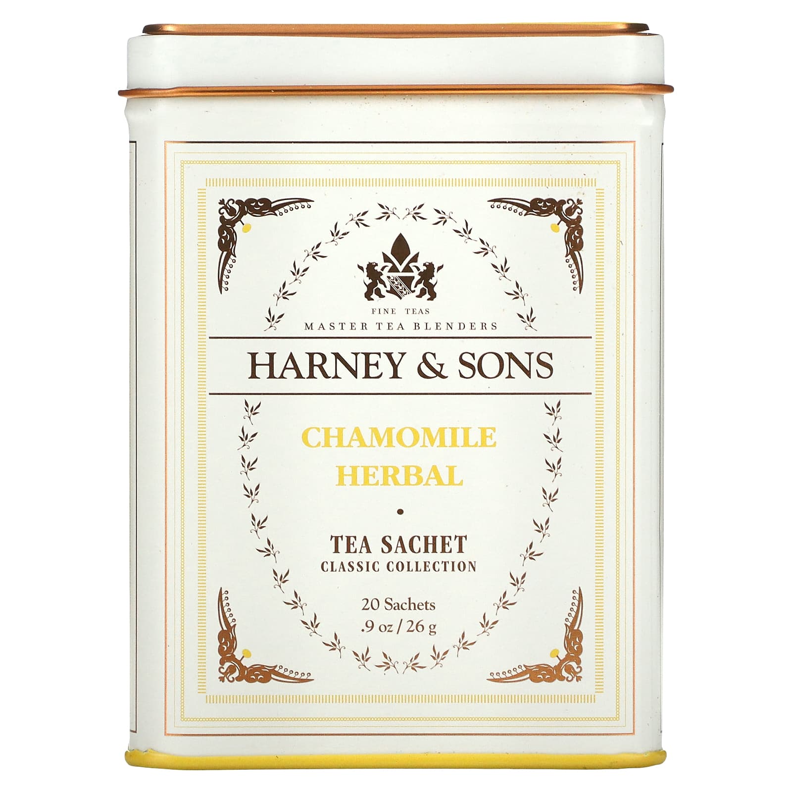 Harney & Sons, Fine Teas, Chamomile Herbal, 20 Sachets, 0.9 oz (26 g) - B000OQZNTS