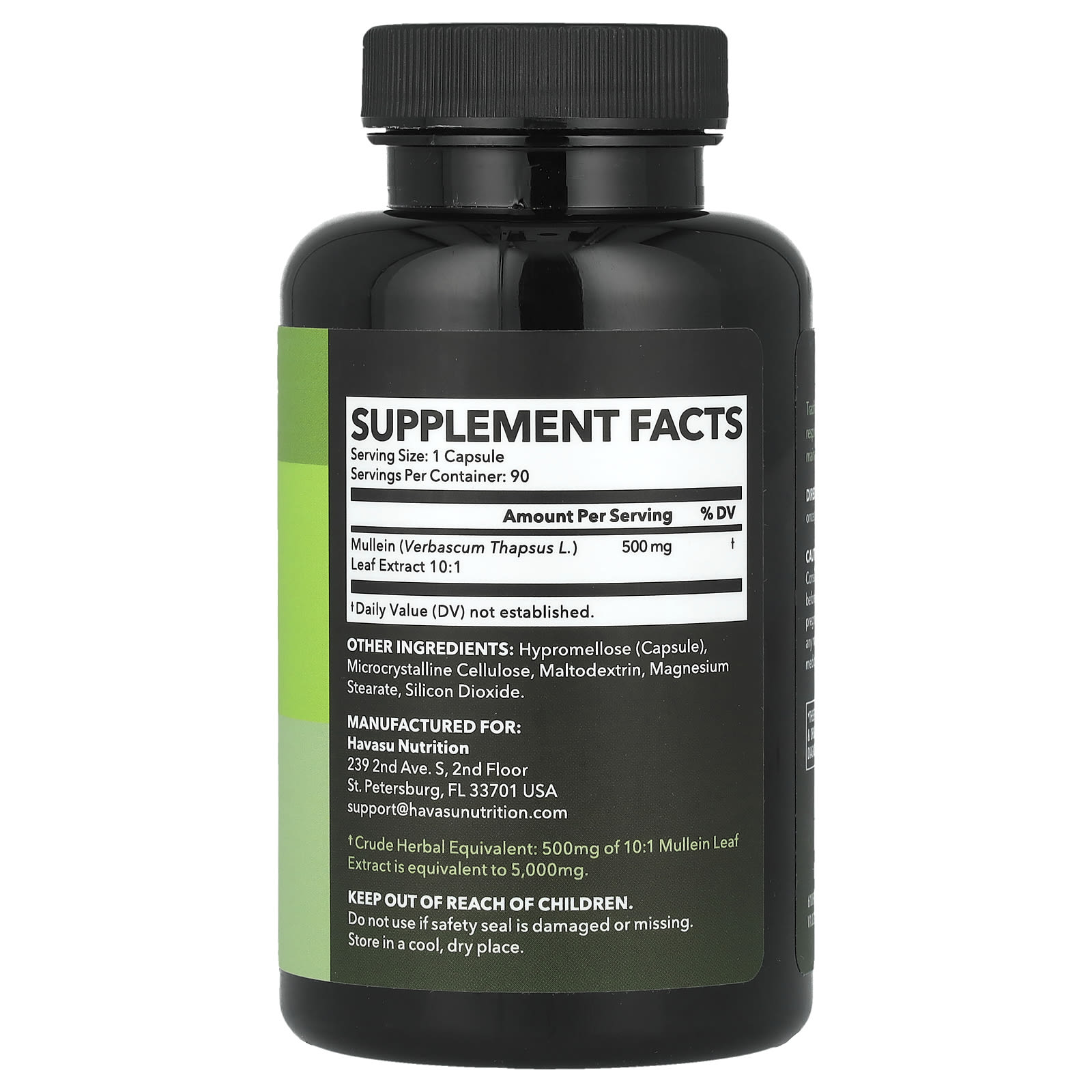 Havasu Nutrition, Mullein Leaf, 90 Capsules - B0D9WVYYQV