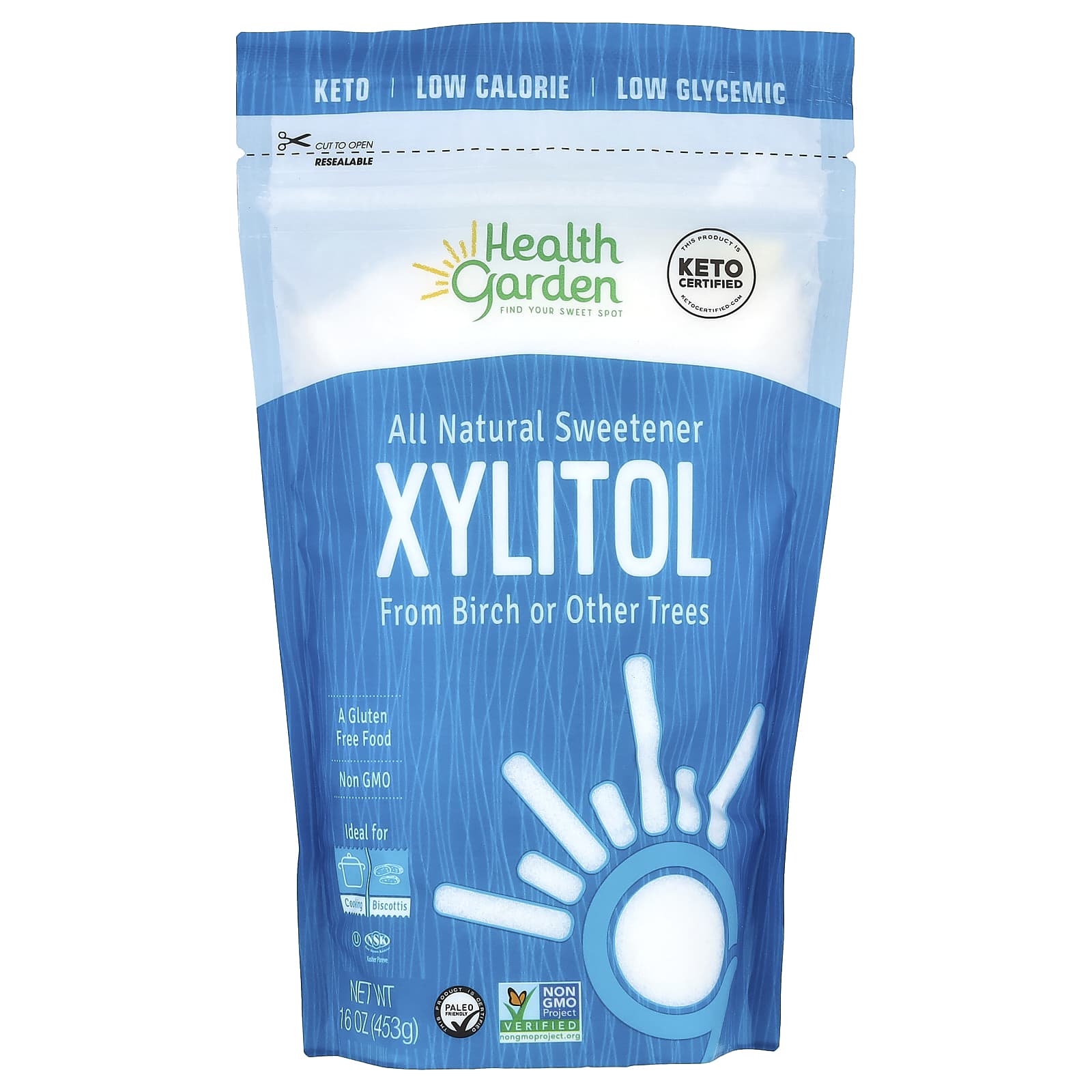 Health Garden, Xylitol, All Natural Sweetener, 16 oz (453 g) - B003CNOUWQ