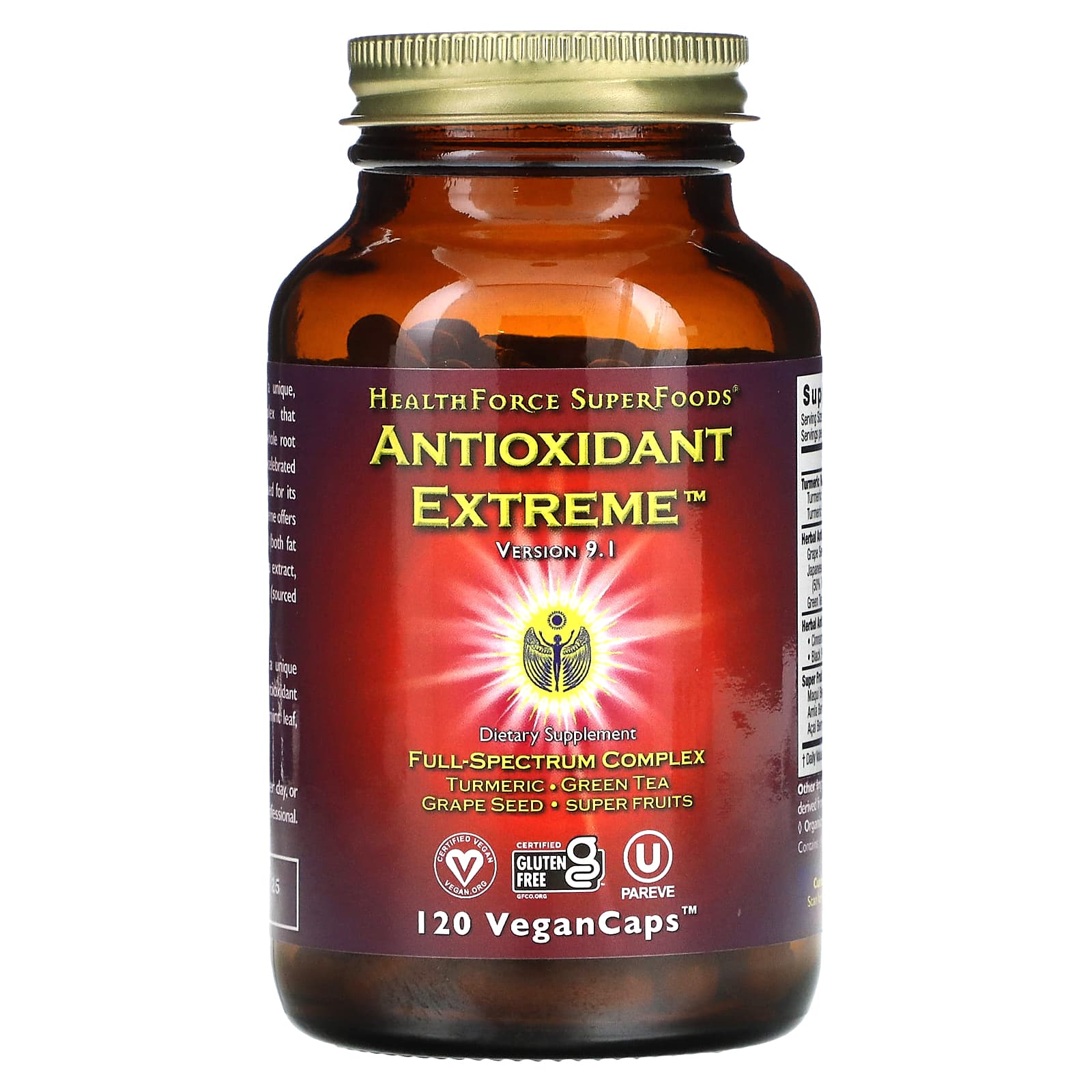 HealthForce Superfoods, Antioxidant Extreme, Version 9.1, 120 VeganCaps - B000TB5JN8
