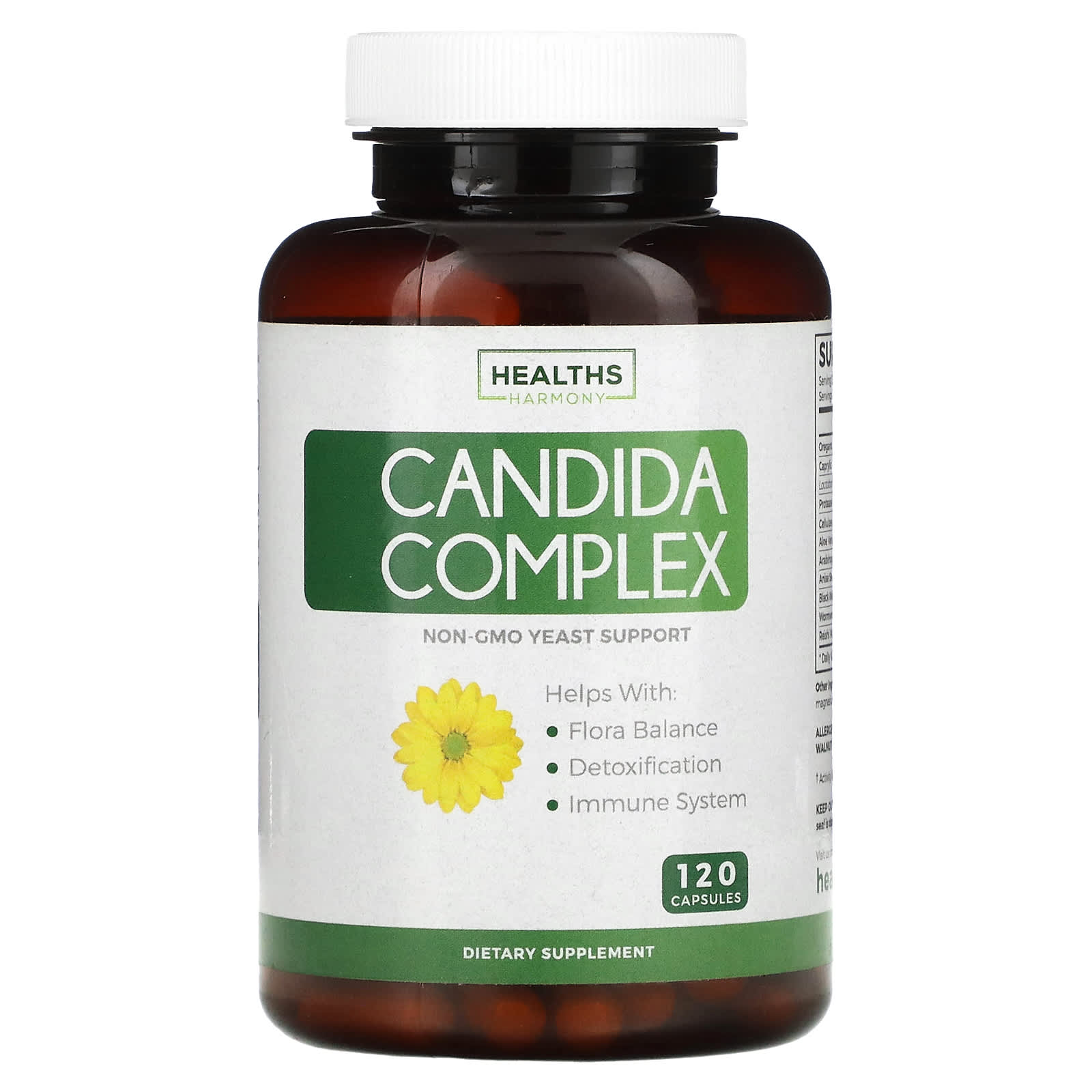 Healths Harmony, Candida Complex, 120 Capsules - B08N6KG2CD