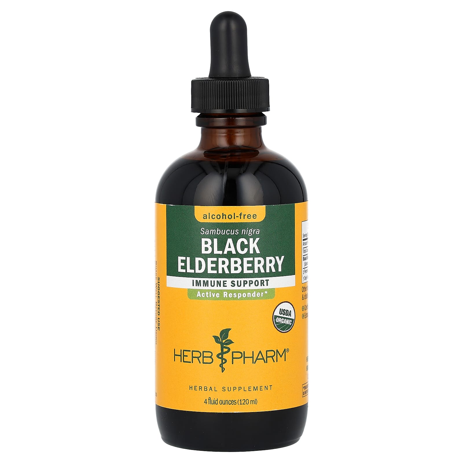 Herb Pharm, Black Elderberry, Alcohol-Free, 4 fl oz (120 ml) - B000158IEO