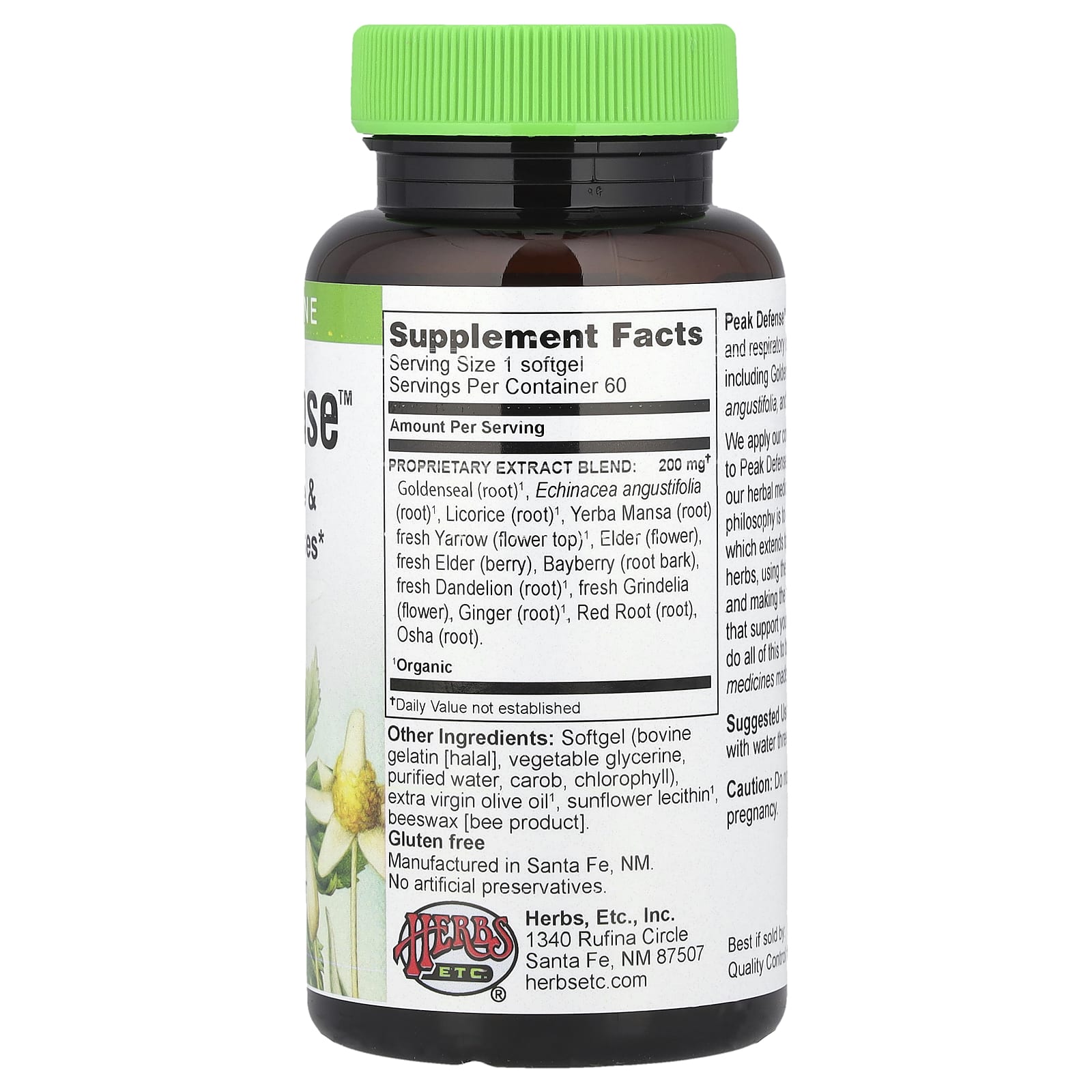 Herbs Etc., Peak Defense™, 60 Softgels - B00193WH4Y