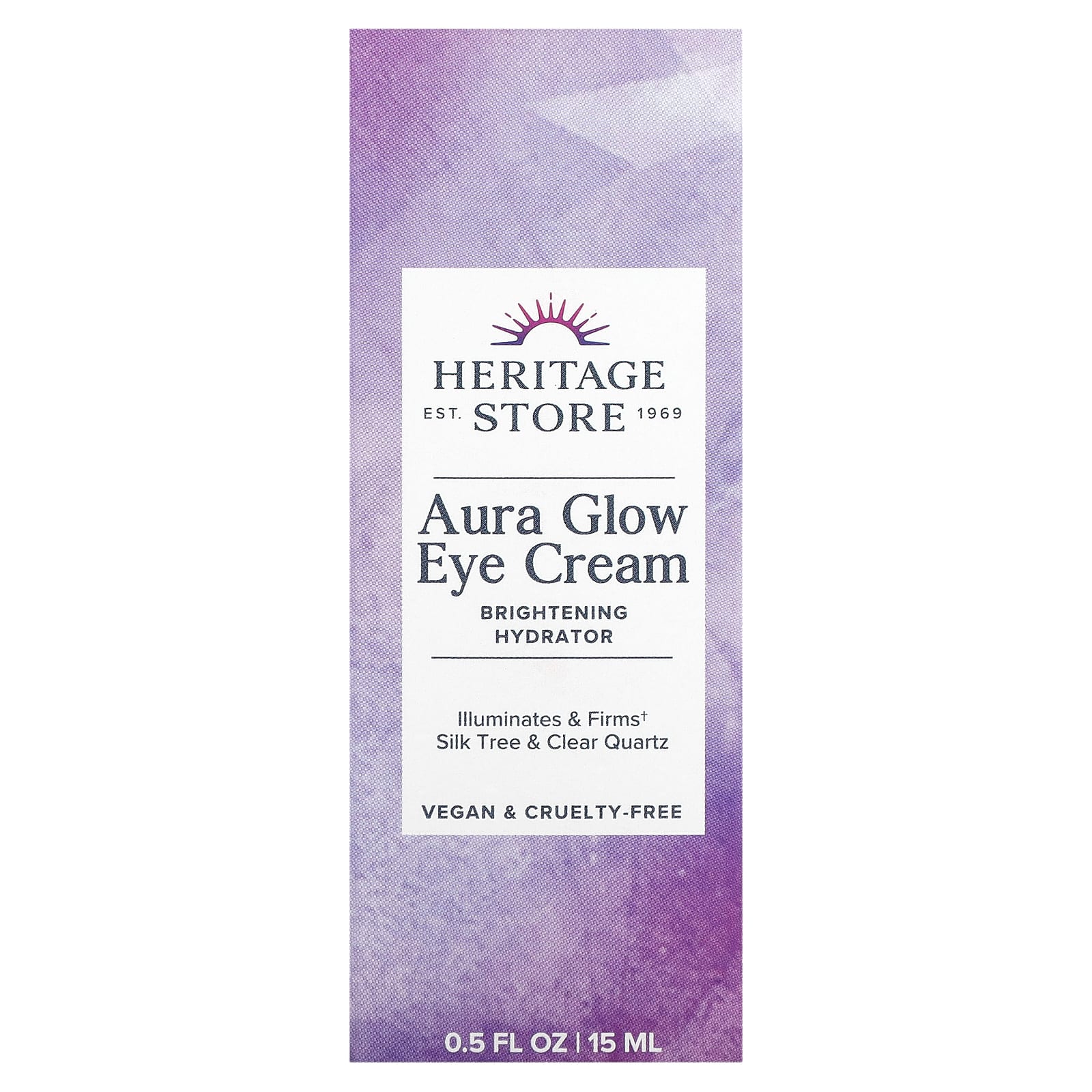Heritage Store, Aura Glow Eye Cream, 0.5 fl oz (15 ml) - B0BJ7L8SSC