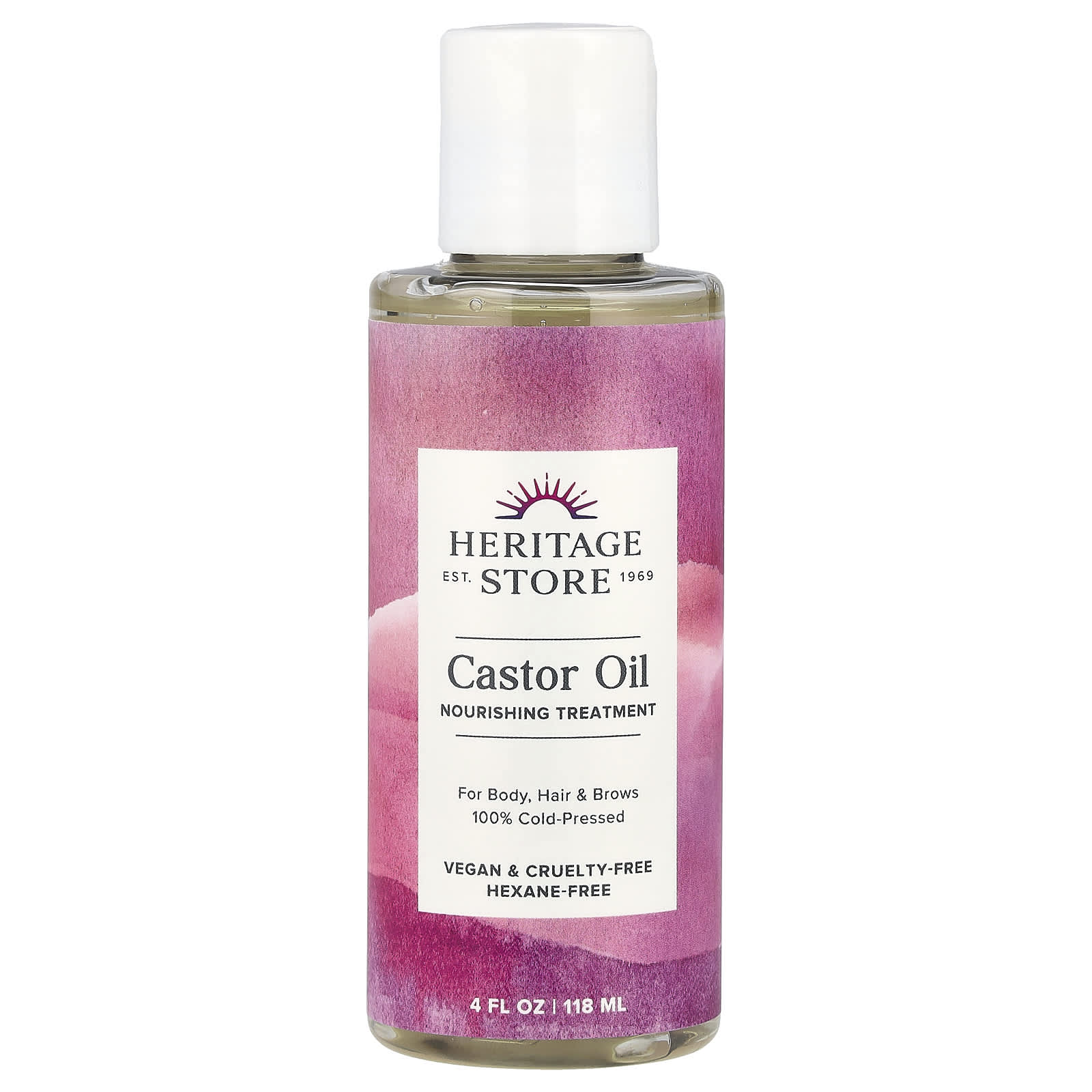 Heritage Store, Castor Oil, Nourishing Treatment, 4 fl oz (118 ml) - B00DGDKD82