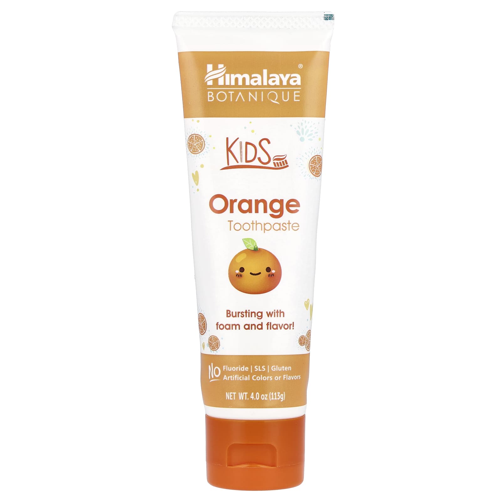 Himalaya, Kids, Orange Toothpaste, 4.0 oz ( 113 g) - B087V8FV75