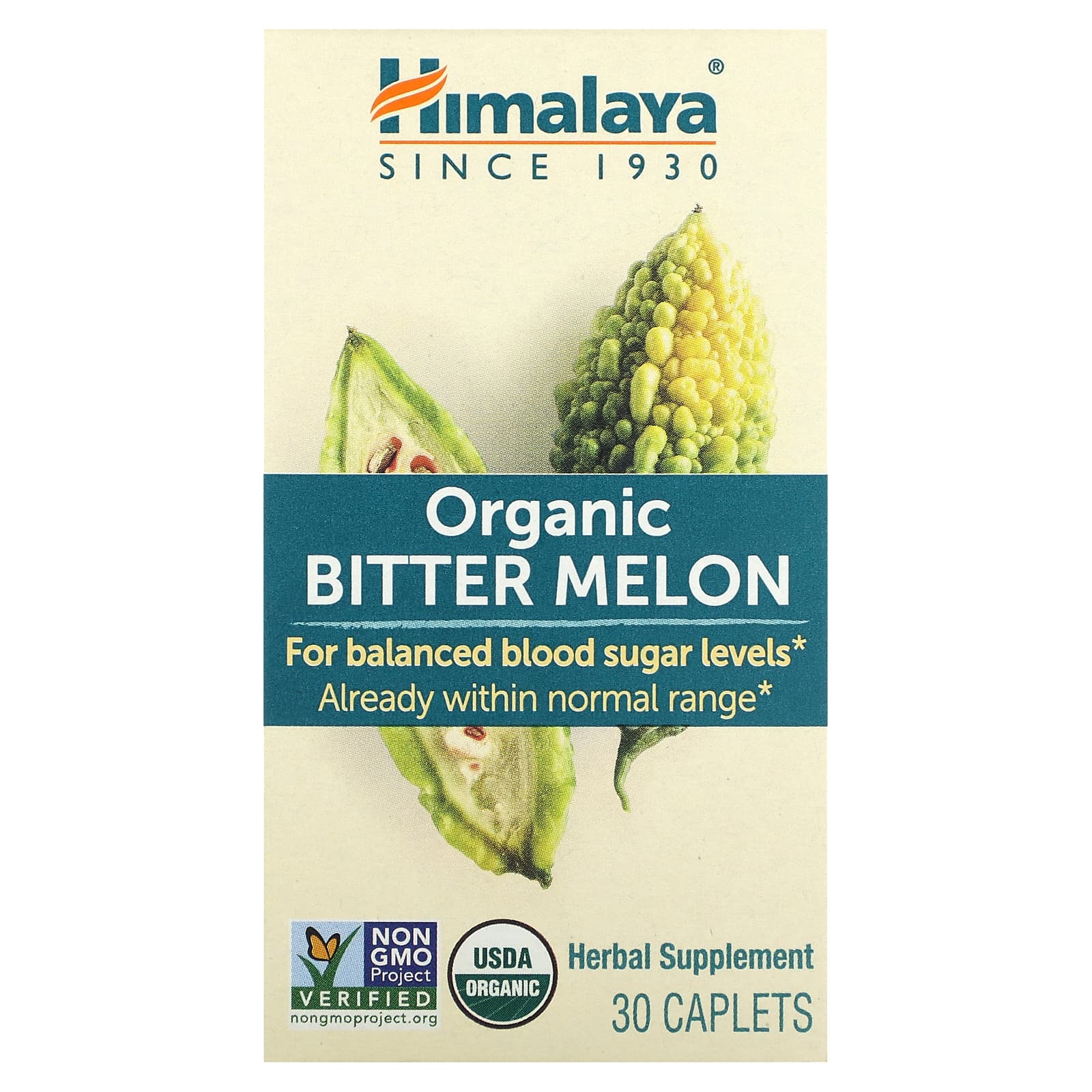 Himalaya, Organic Bitter Melon, 30 Caplets - B0002BBAV0
