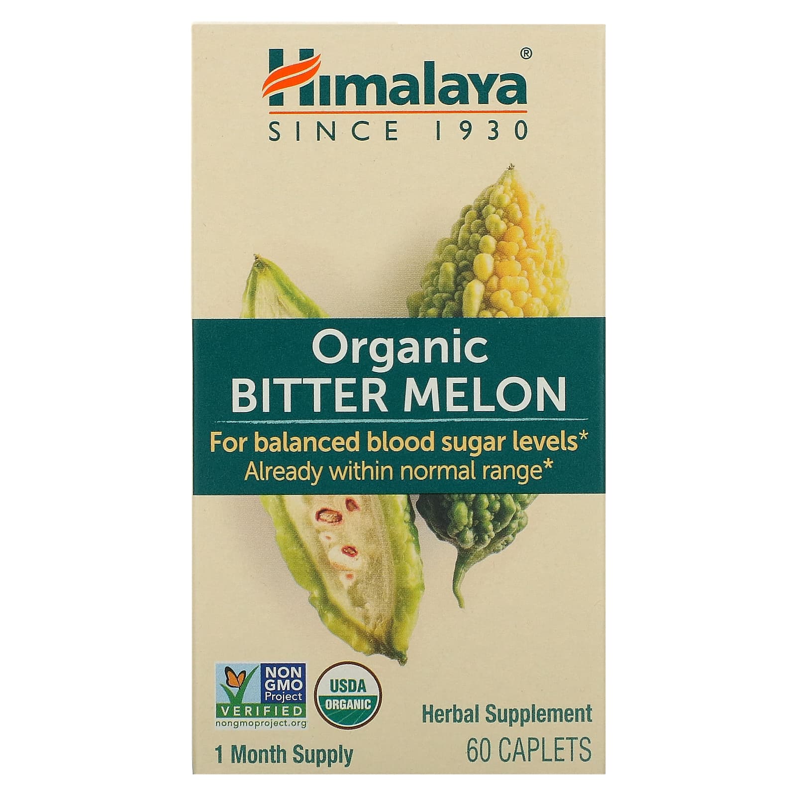 Himalaya, Organic Bitter Melon, 60 Caplets - B0002BBAV0