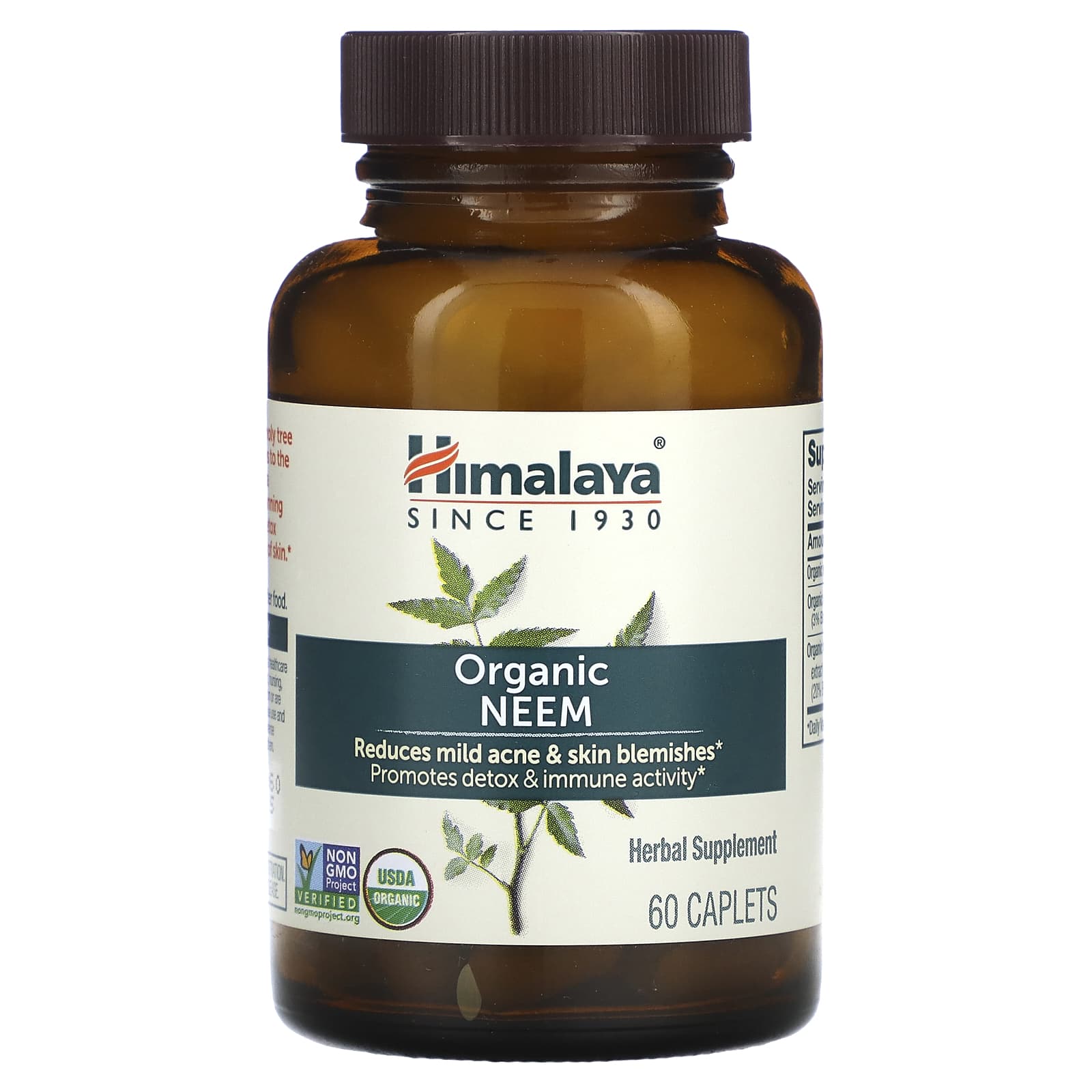 Himalaya, Organic Neem, 60 Caplets - B01HXKUCJ8