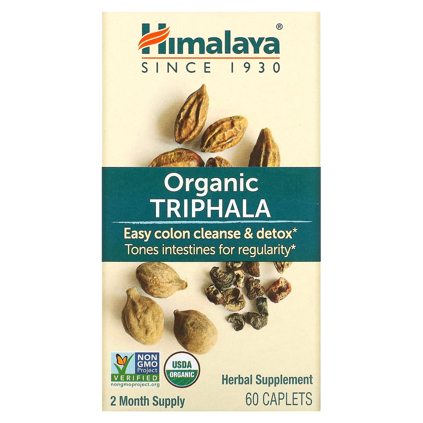 Himalaya, Organic Triphala, 60 Caplets - B002BFEUGC