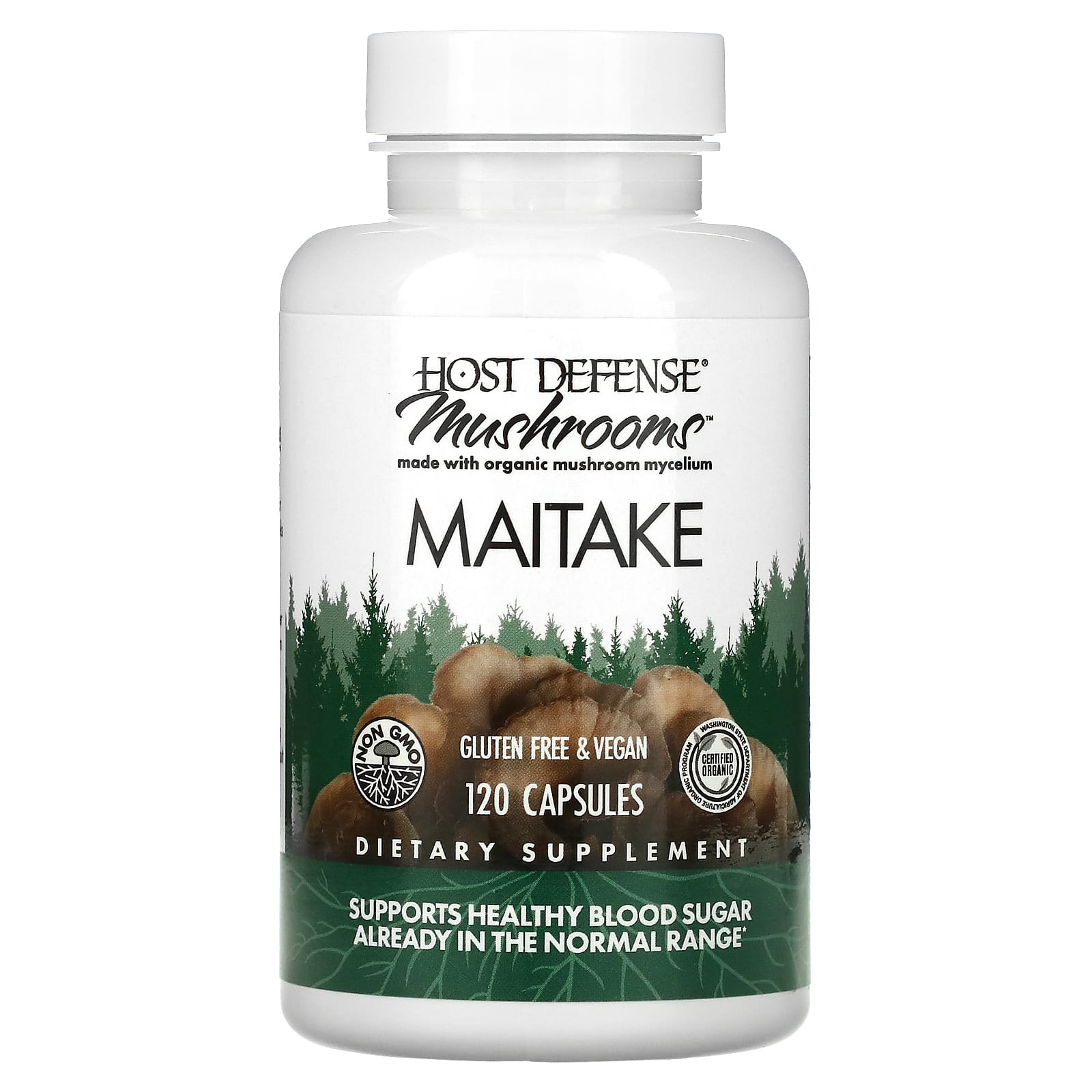 Host Defense, Mushrooms, Maitake, 120 Capsules - B00755NWAI