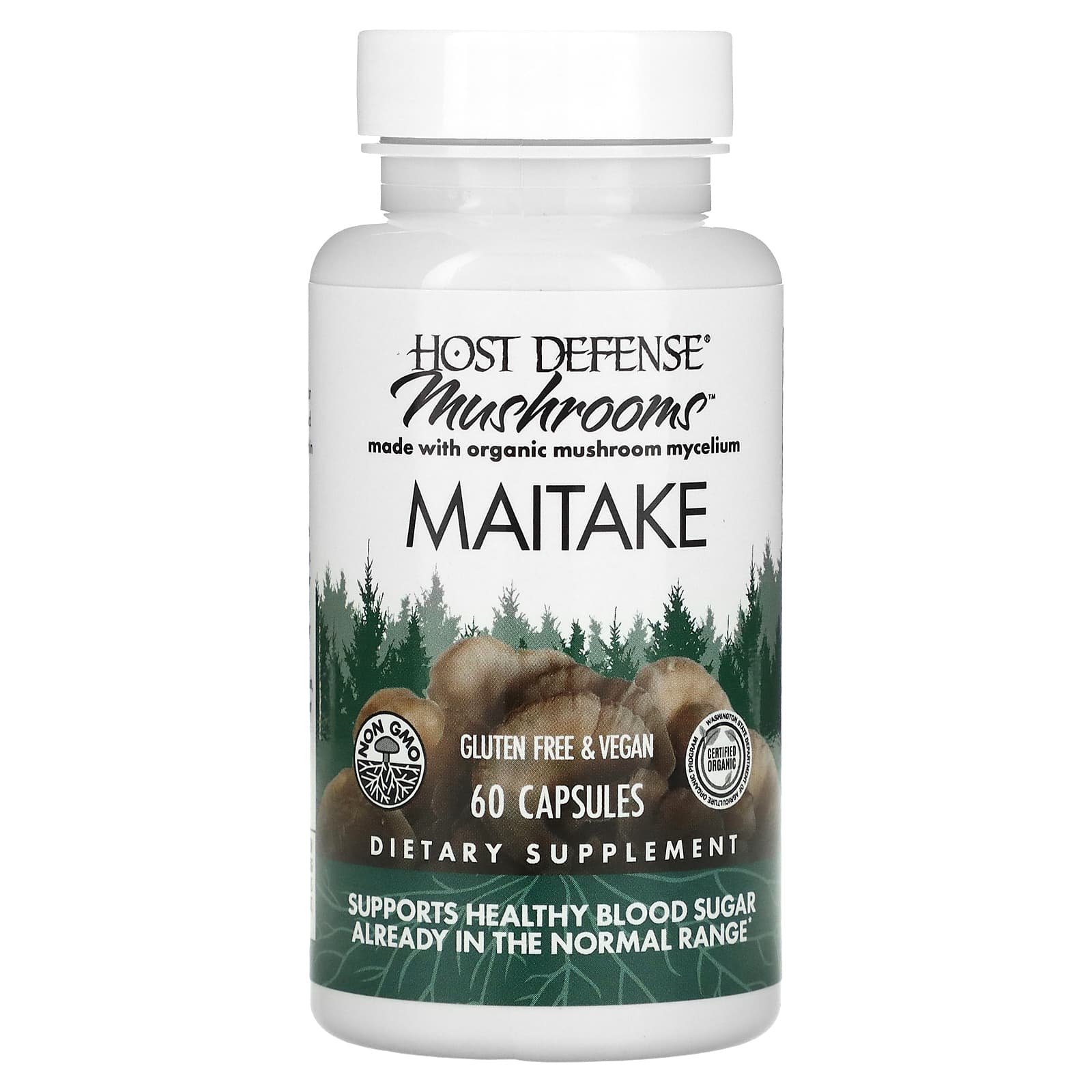 Host Defense, Mushrooms, Maitake, 60 Capsules - B002WIZF6M