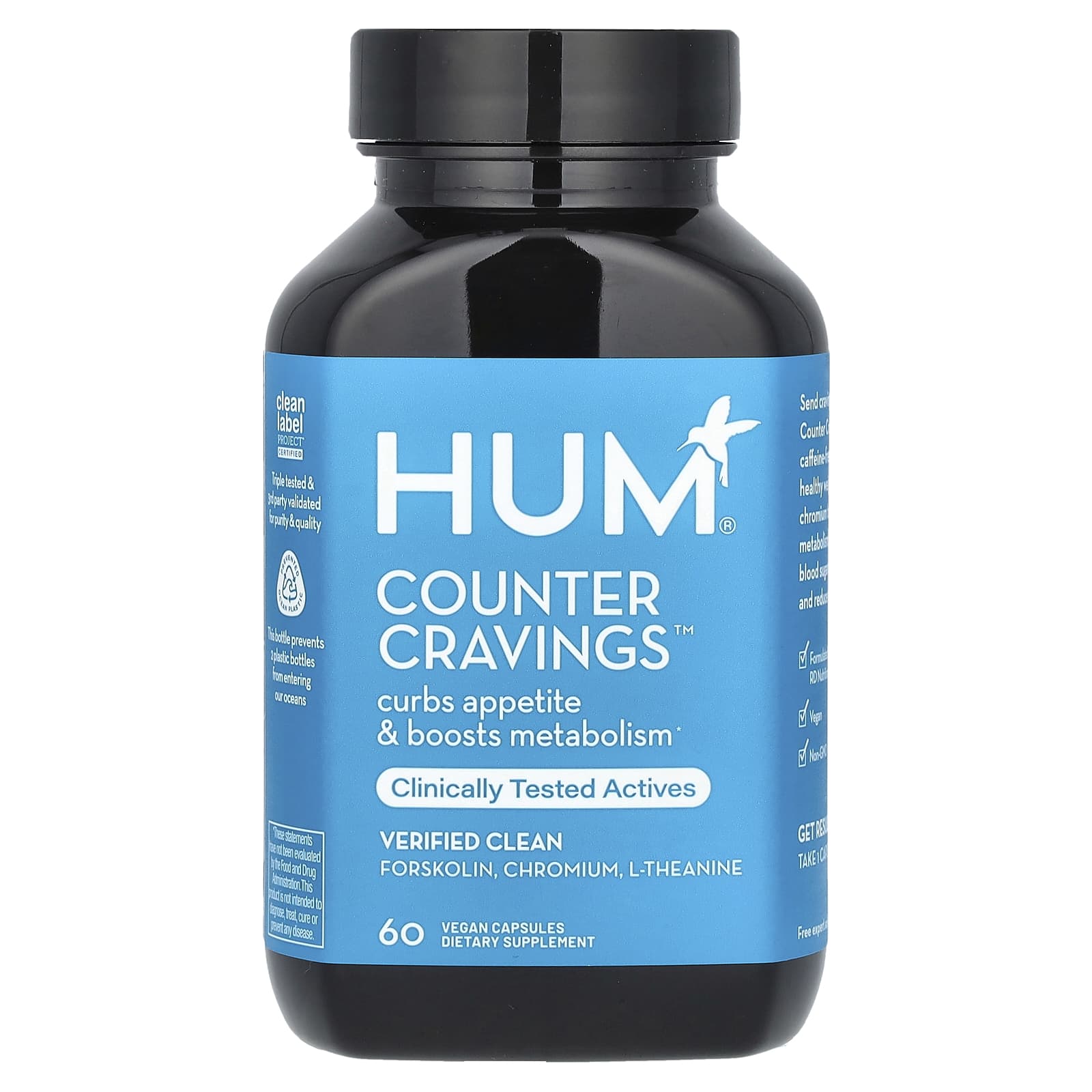 HUM Nutrition, Counter Cravings, 60 Vegan Capsules - B08M8412K6