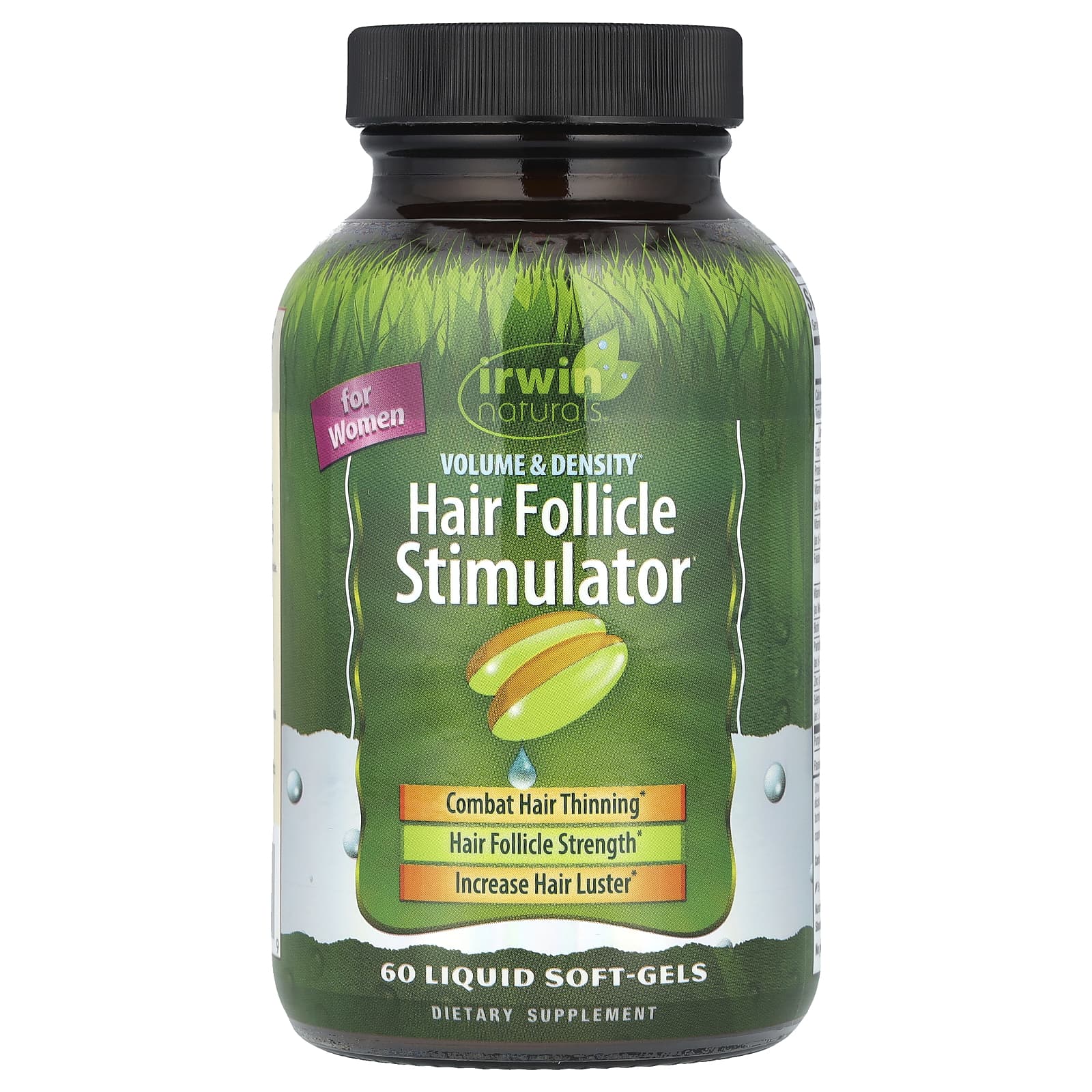 Irwin Naturals, Hair Follicle Stimulator, For Women, 60 Liquid Soft-gels - 