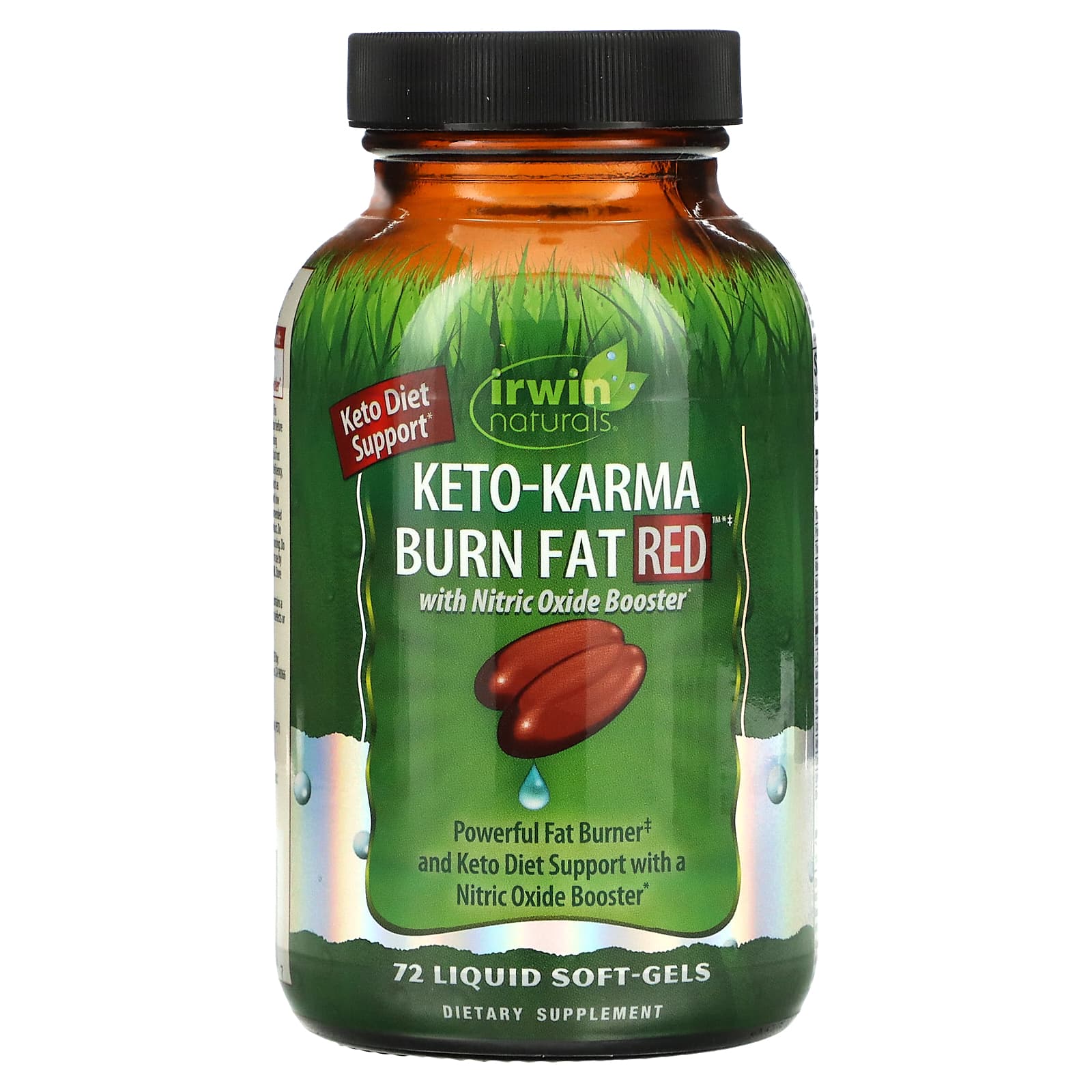 Irwin Naturals, Keto-Karma Burn Fat Red, 72 Liquid Soft-Gels