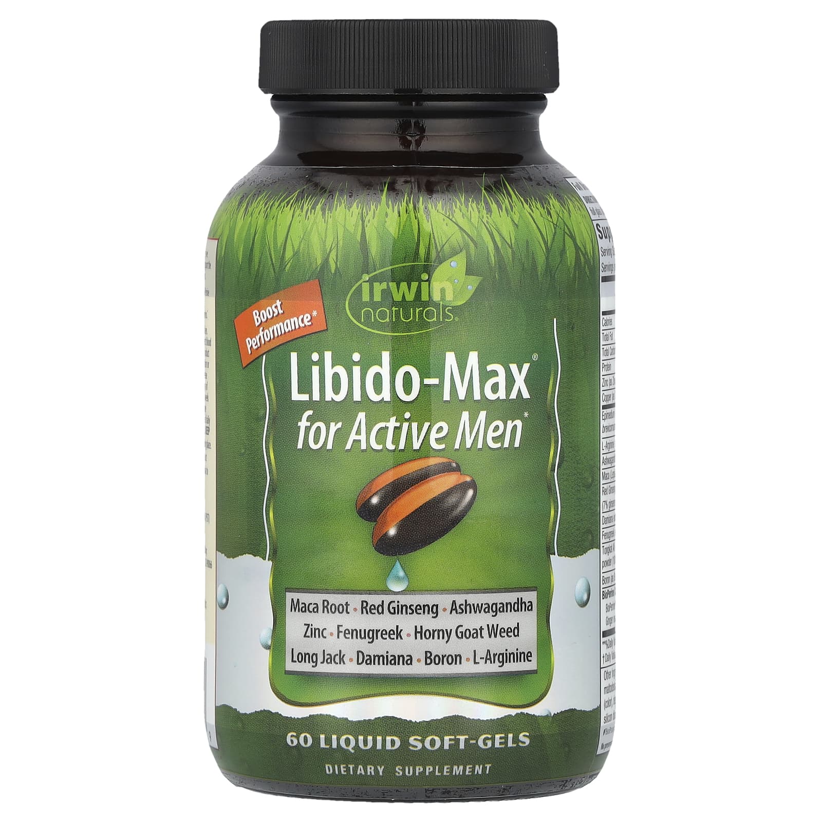Irwin Naturals, Libido-Max® for Active Men, 60 Liquid Soft-Gels - B08KWK518K