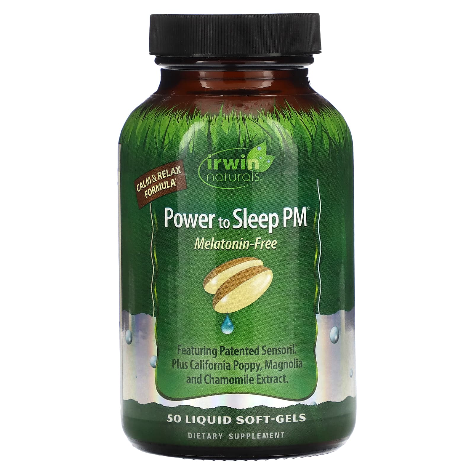 Irwin Naturals, Power to Sleep PM, Melatonin-Free, 50 Liquid Soft-Gels - B01DCG0GCU