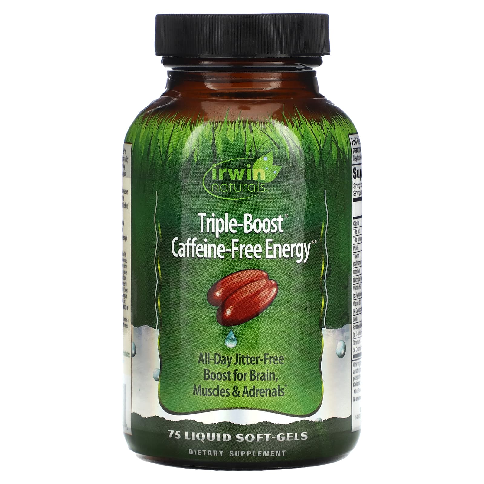 Irwin Naturals, Triple-Boost Caffeine-Free Energy, 75 Liquid Soft-Gels - B001G7QHDA