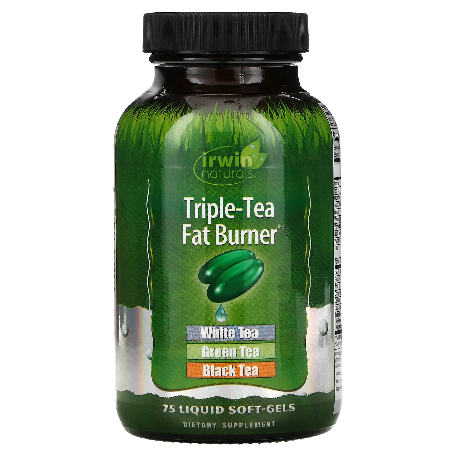 Irwin Naturals, Triple-Tea Fat Burner, 75 Liquid Softgels - B000OA243M