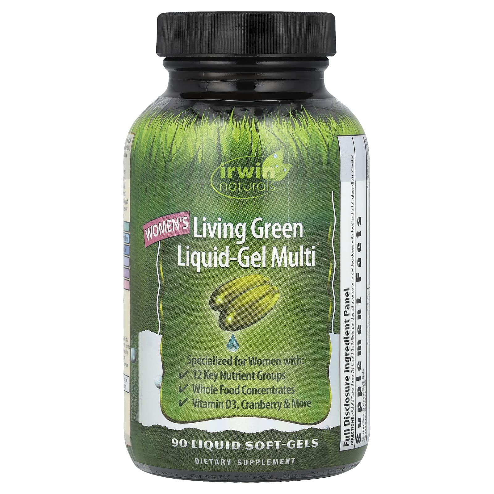 Irwin Naturals, Women's Living Green Liquid-Gel Multi®, 90 Liquid Soft-Gels - B002WN347E