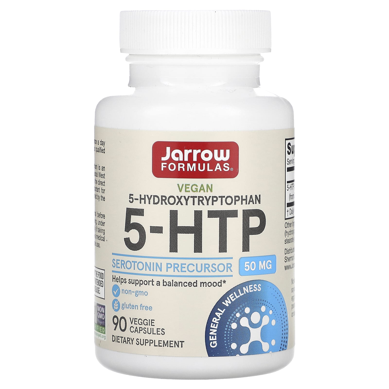 Jarrow Formulas, 5-HTP, 50 mg, 90 Veggie Capsules - B0013OVSWG