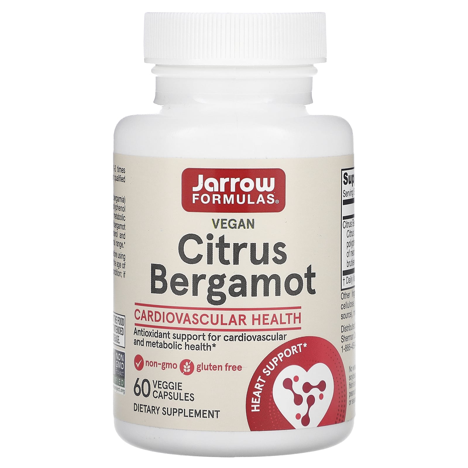 Jarrow Formulas, Citrus Bergamot, 60 Veggie Capsules - B00B9QGYCC