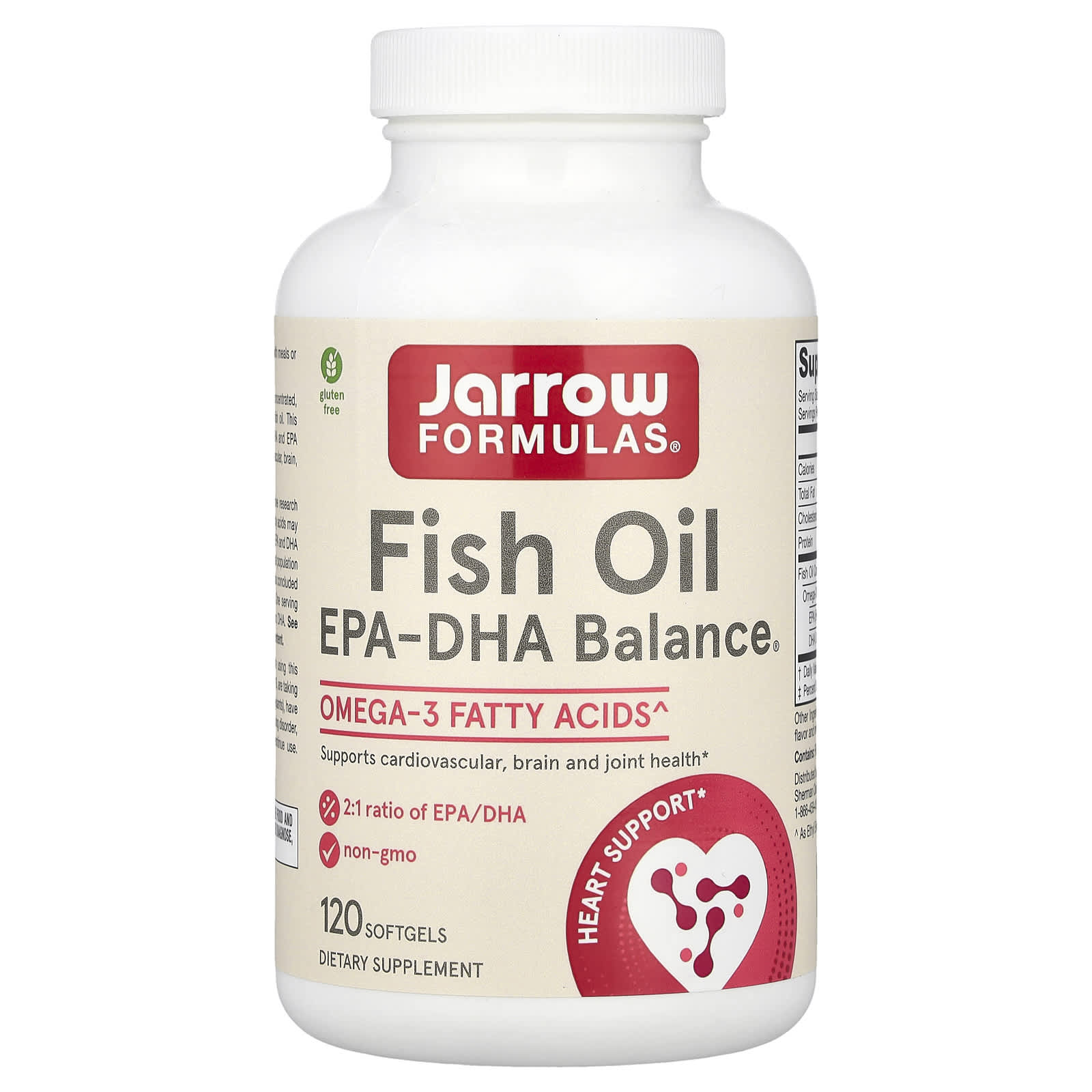 Jarrow Formulas, Fish Oil, EPA-DHA Balance®, 120 Softgels - B0013OQFDI