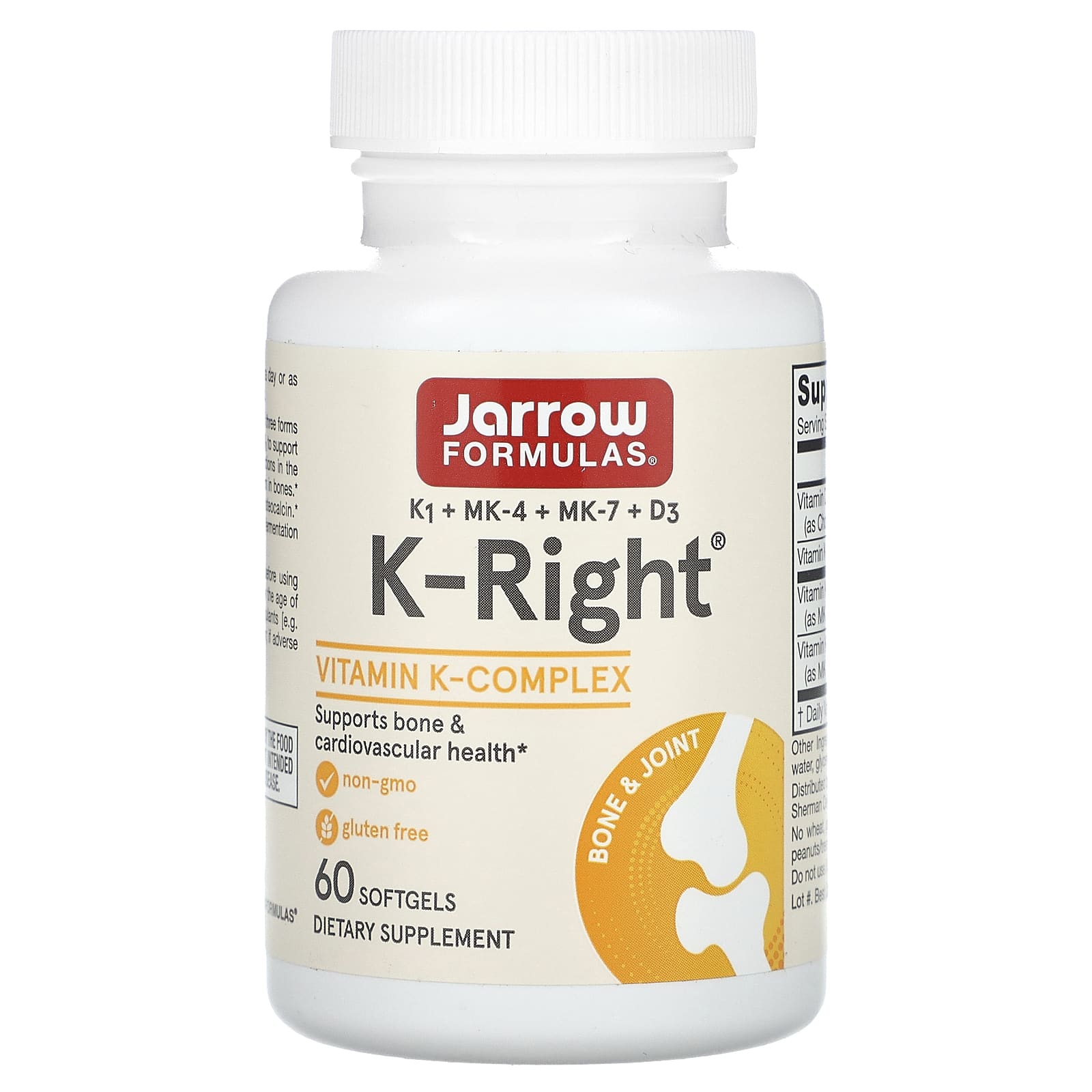 Jarrow Formulas, K-Right, 60 Softgels - B01H3W4B8E