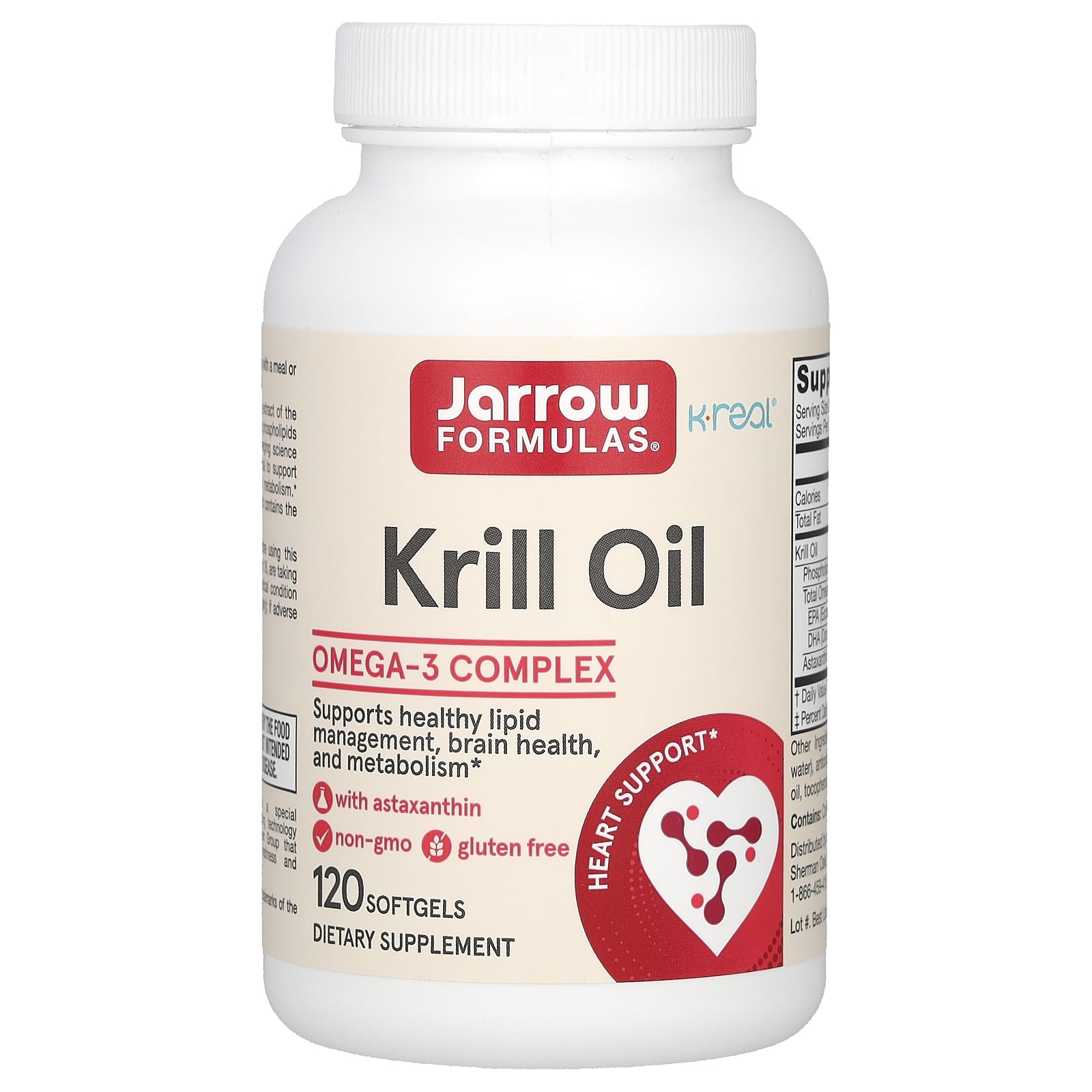 Jarrow Formulas, Krill Oil, 120 Softgels - B06Y29WQ1W