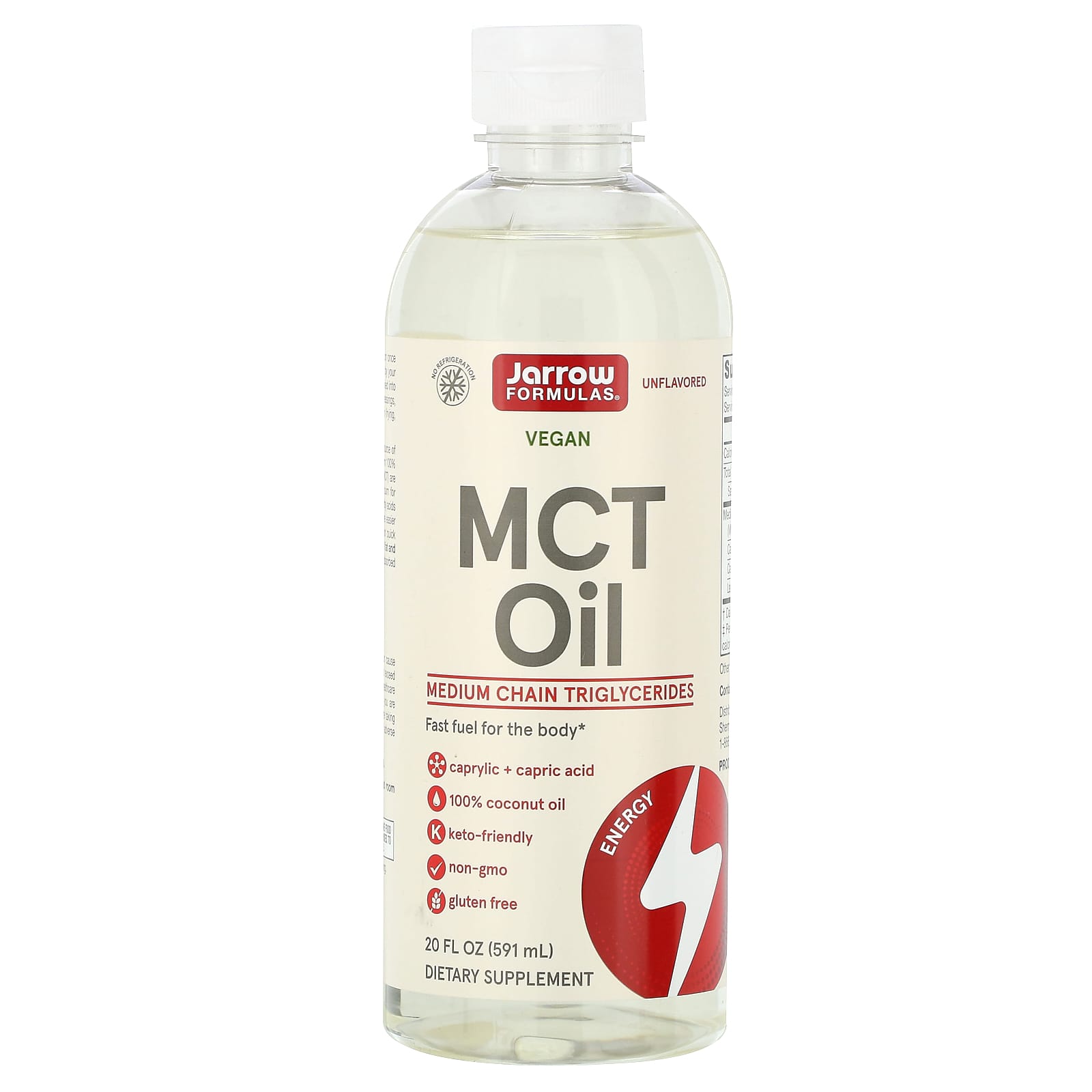 Jarrow Formulas, MCT Oil, Unflavored, 20 fl oz (591 ml) - B01G50D81Q
