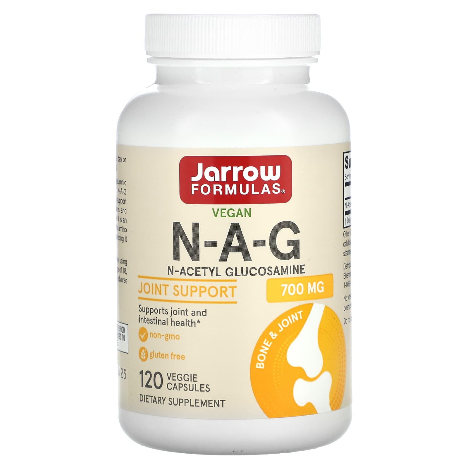 Jarrow Formulas, N-A-G, 700 mg, 120 Veggie Capsules - B0013OQGUK